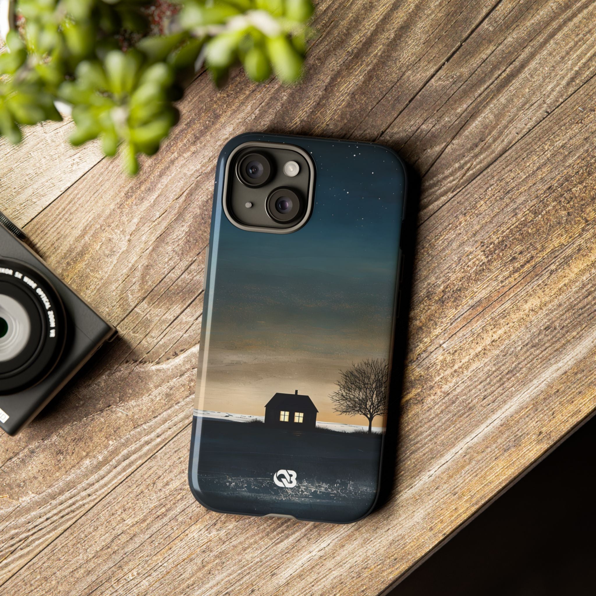 Midnight Cabin Glow · Tough Hoesje voor iPhone