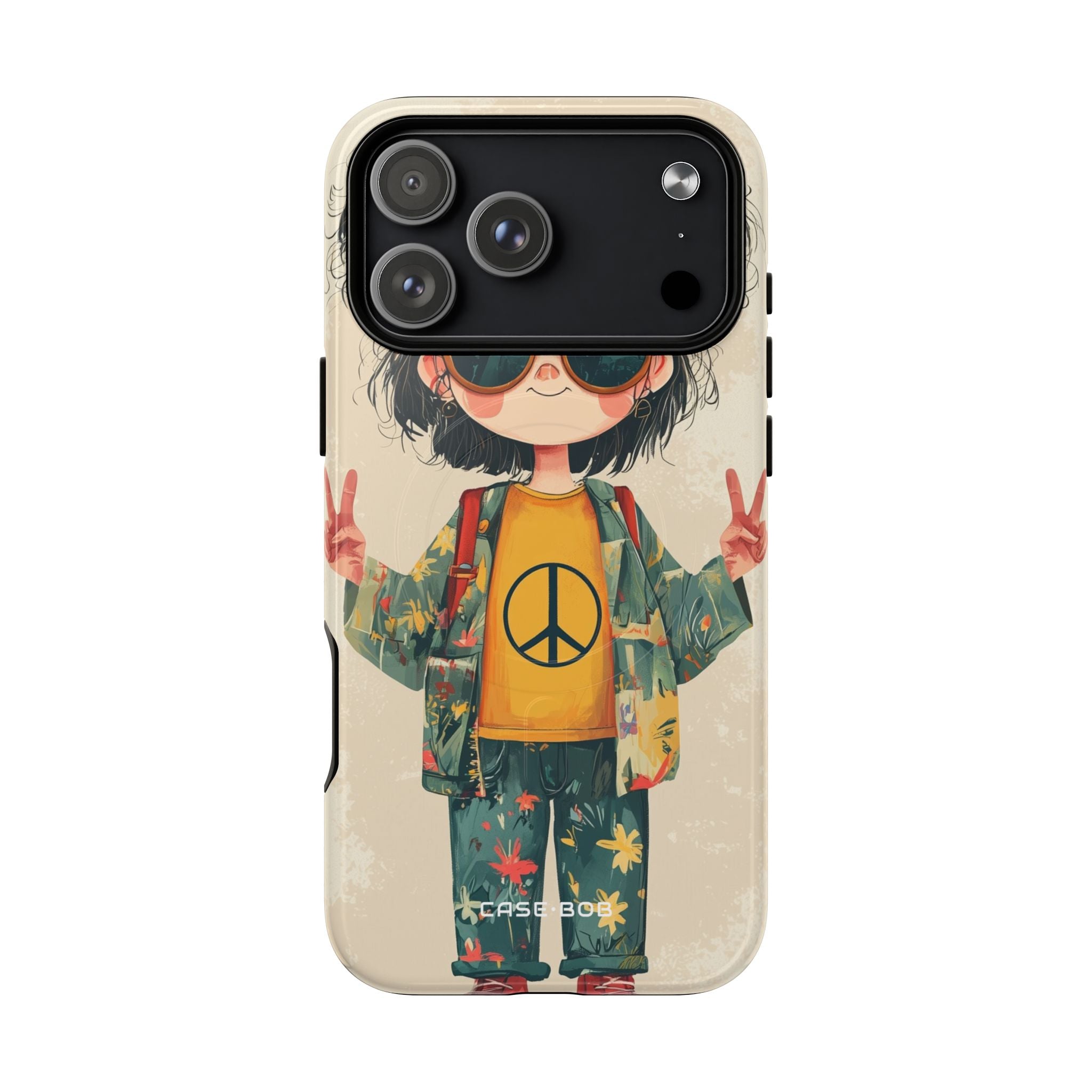 Peace Pigtails iPhone 17 Pro Max Case - Tough+ - CASE•BOB