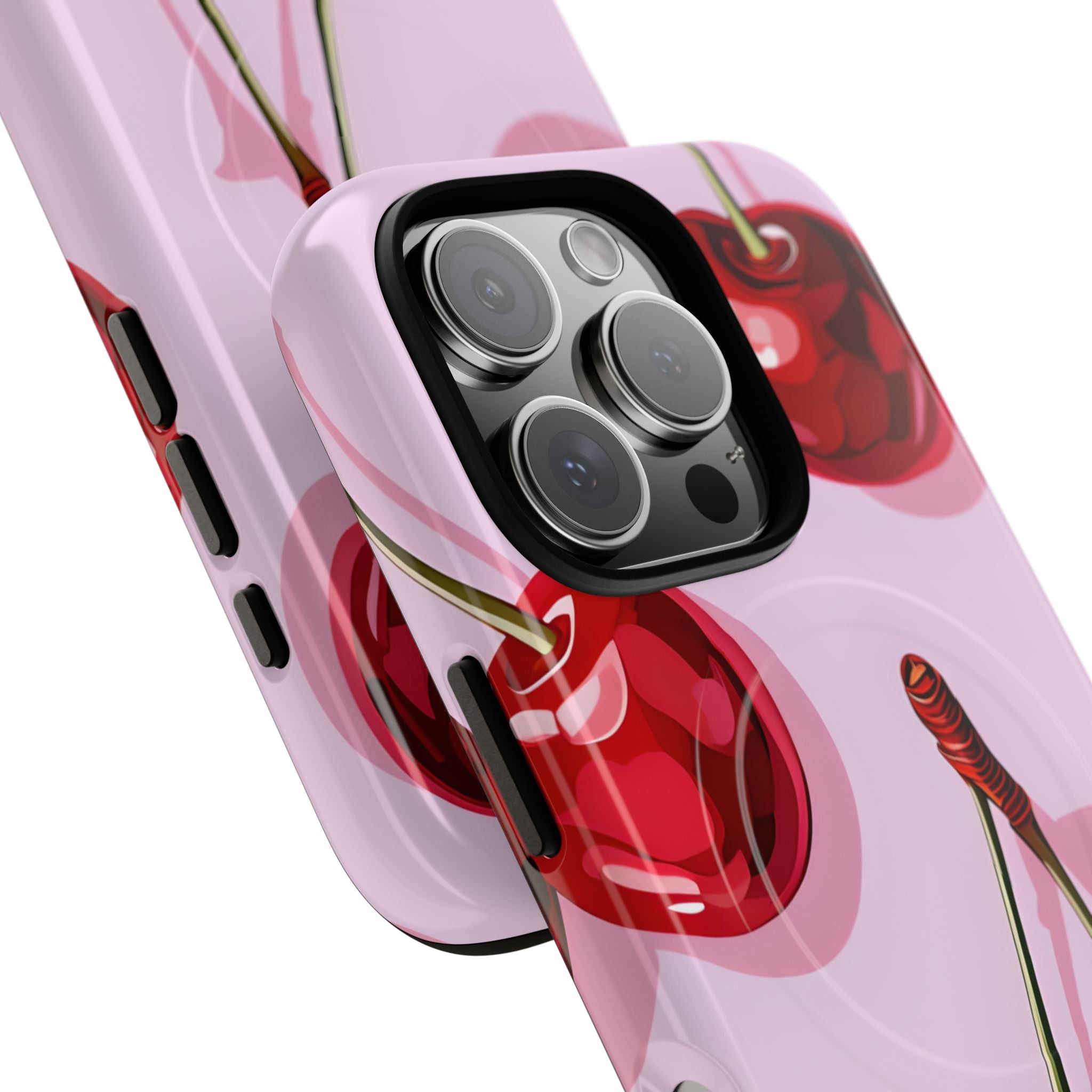 Glossy Cherry Burst iPhone 16 Pro Case - Tough+ - CASE•BOB