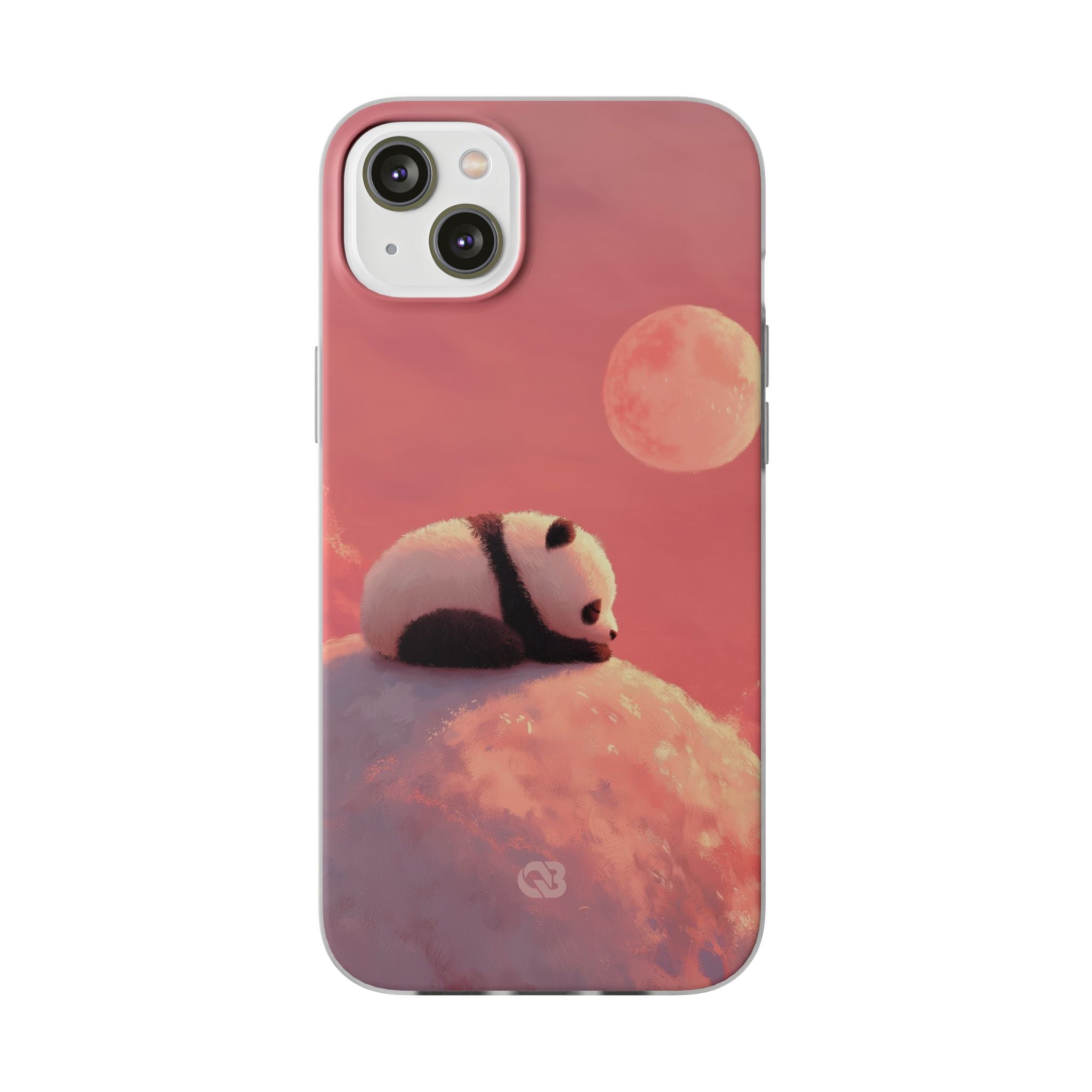 Rose Moon Panda · Soft Phone Case for iPhone