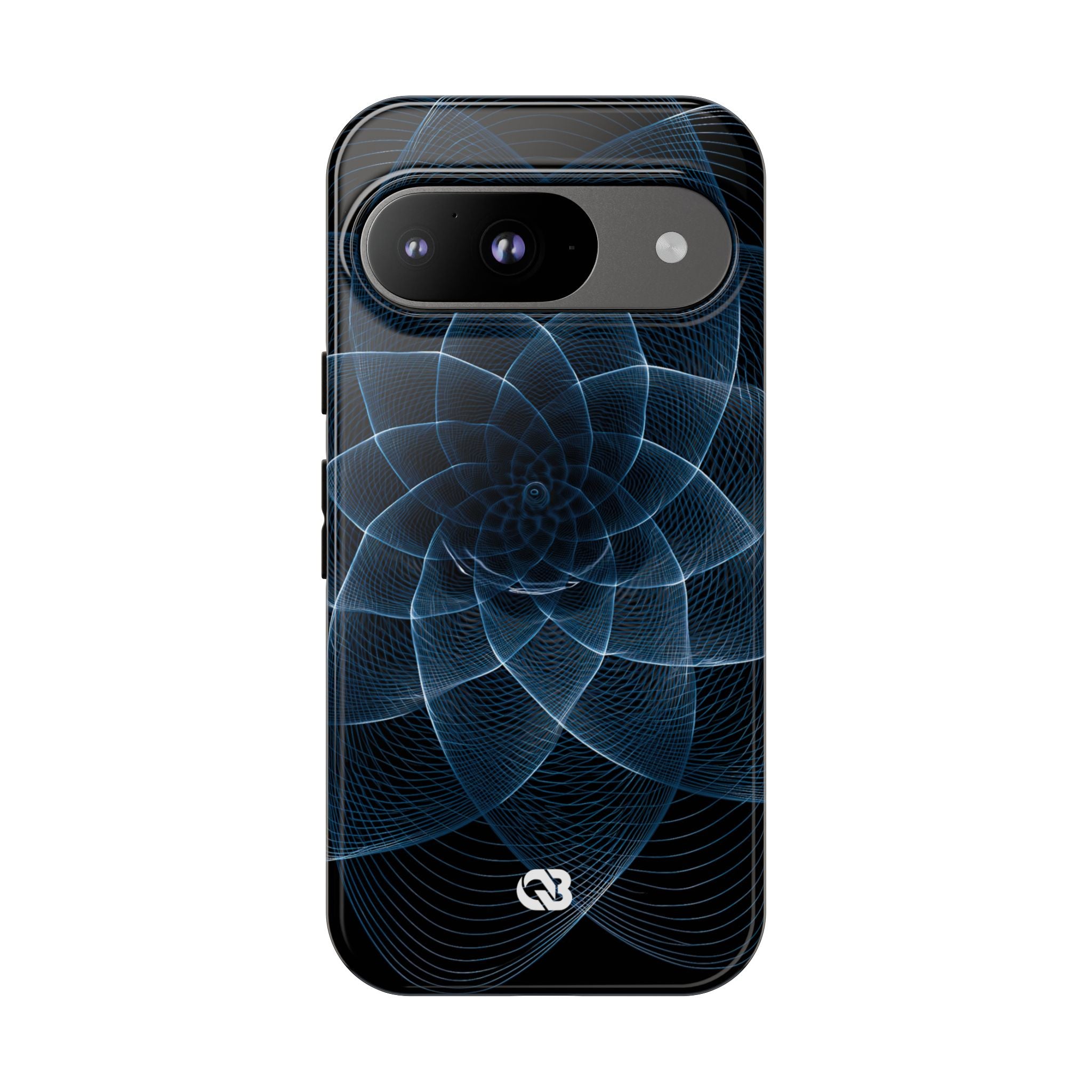 Blue Tough Phone Case for Google Pixel - Cobalt Geometric Bloom