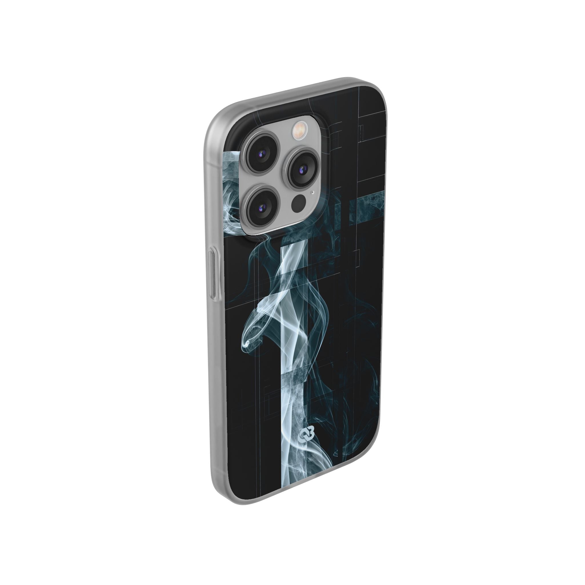Black Lite Phone Case for iPhone - Arctic Vapor Grid