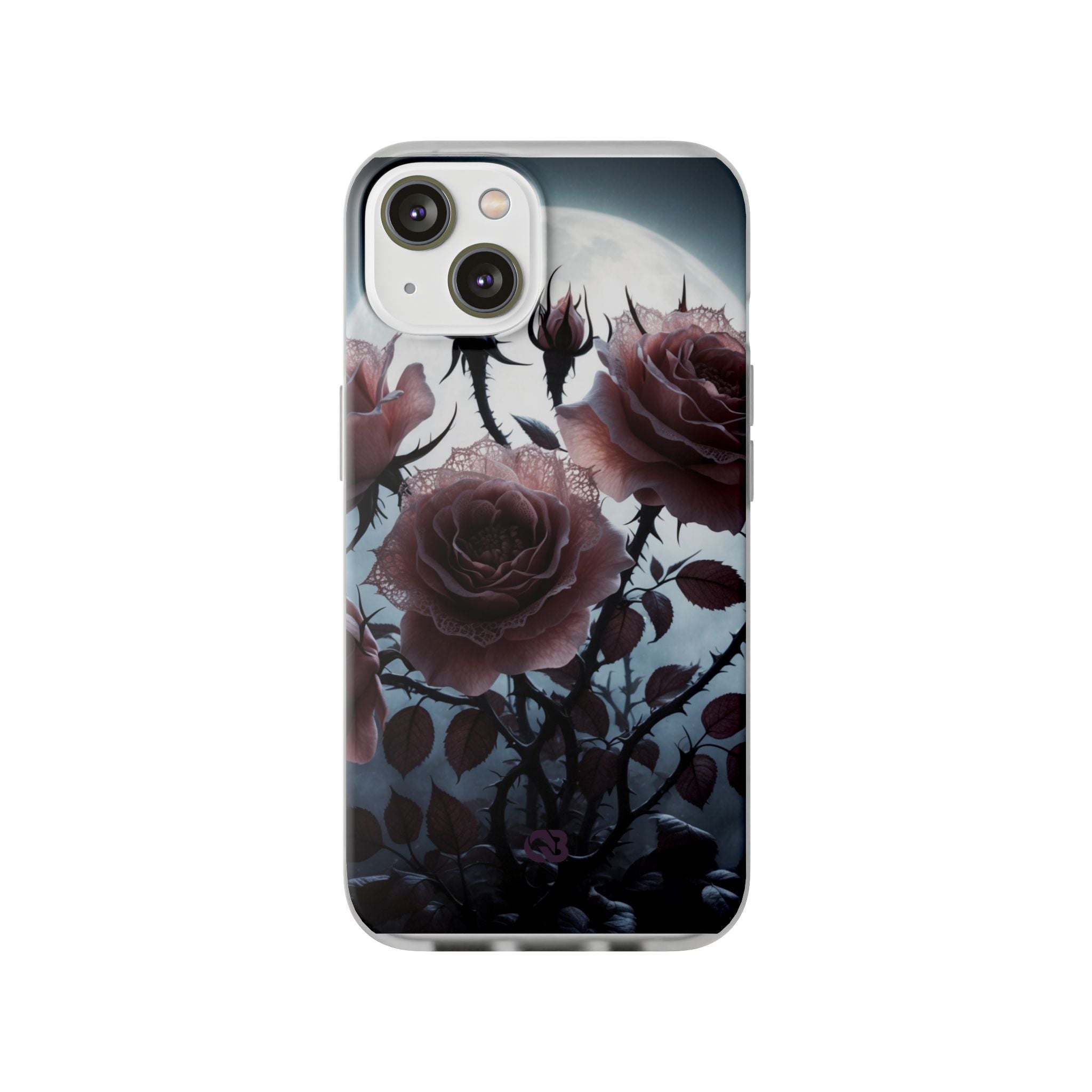 Lunar Lace Petals · Soft Custodia per iPhone