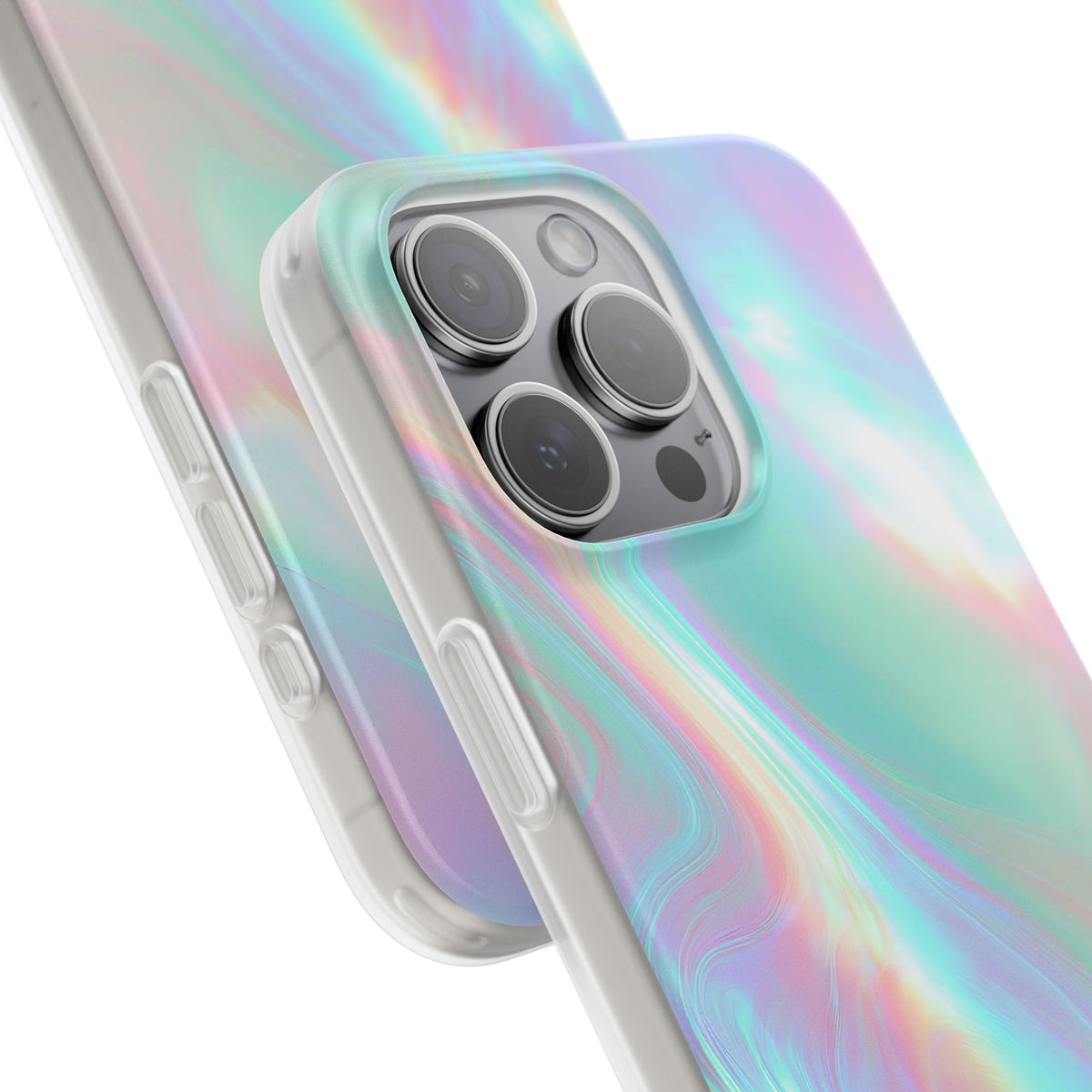 Prismatic Liquid Light · Lite Phone Case for iPhone · Teal