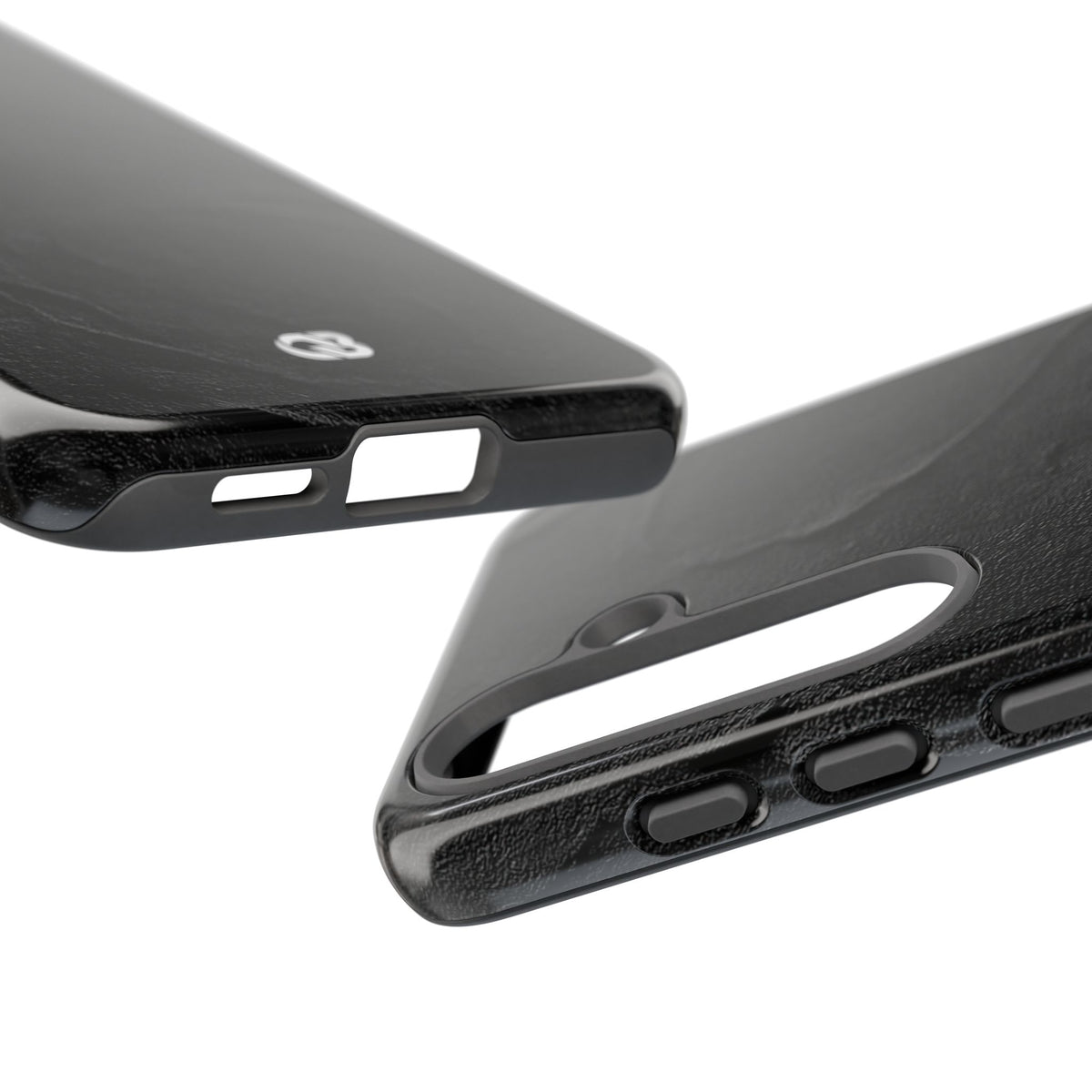 Obsidian Stucco Relief · Tough Phone Case for Samsung · Black