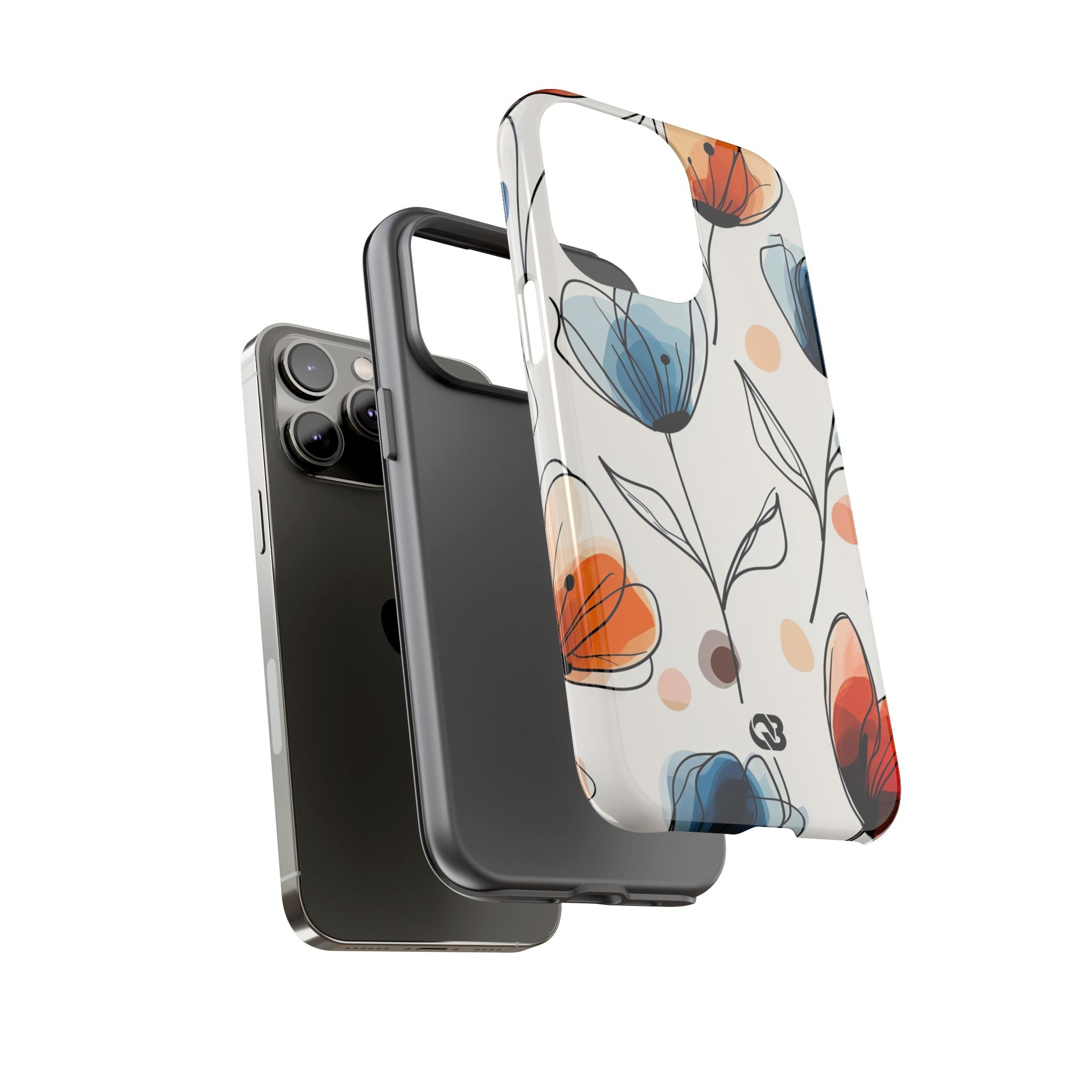 Ink Watercolor Tulips · Tough Case for iPhone