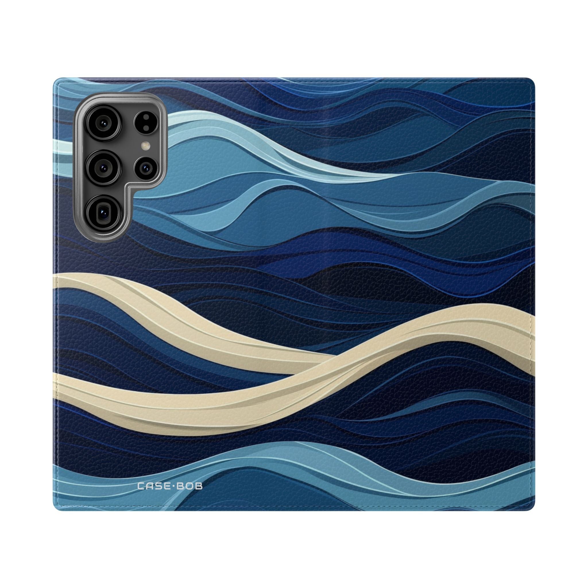 Blue Wave Flow - Samsung S23 Ultra Case - Wallet