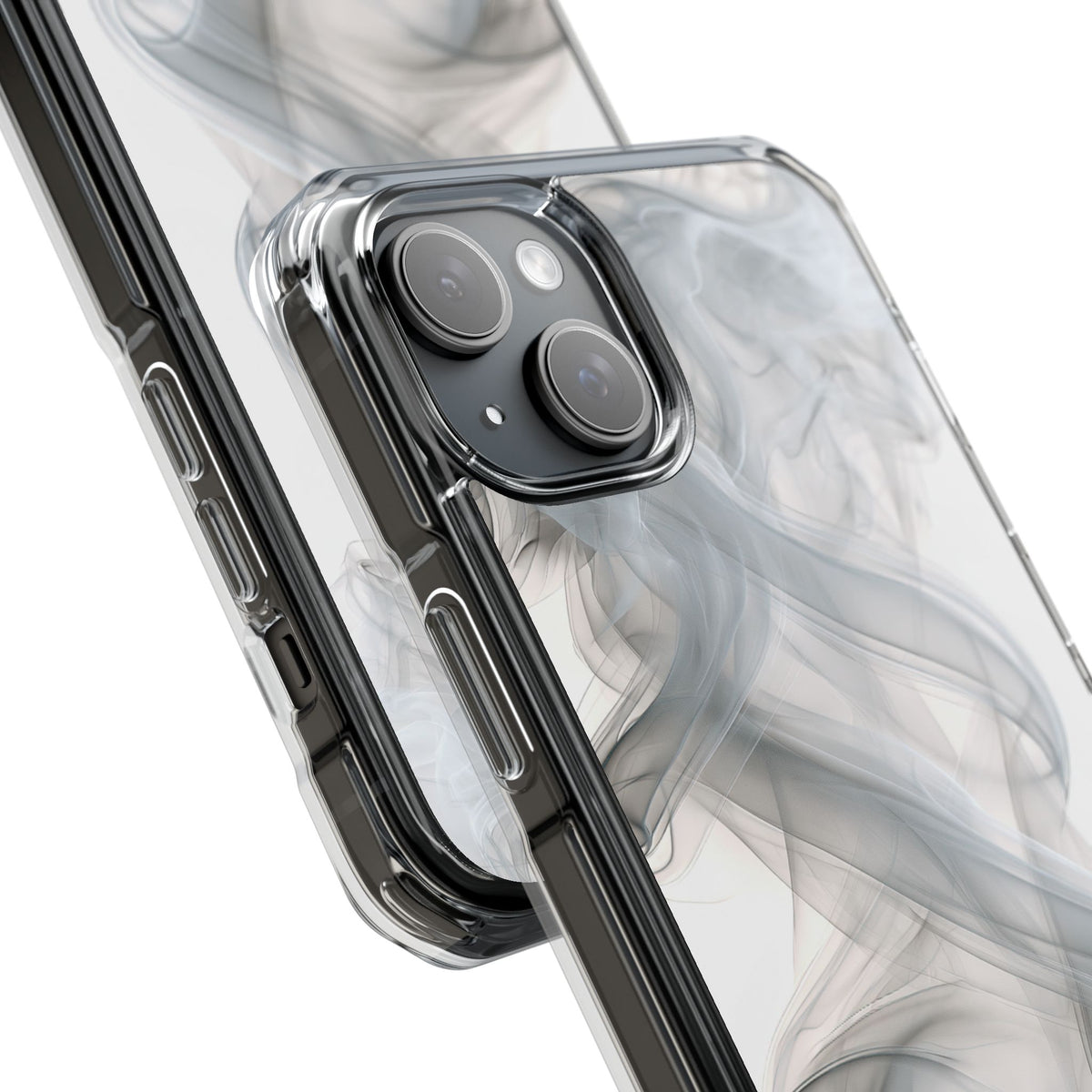 Vapor Noir · Clear Impact Magnetic Phone Case for iPhone · White