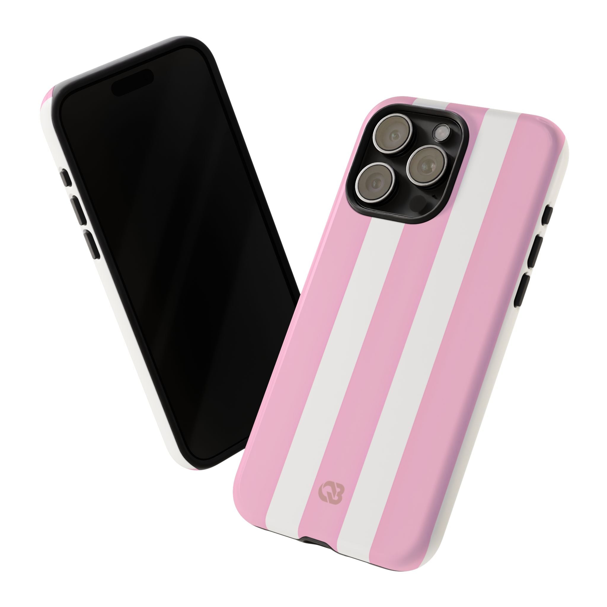 Soft Pink Stripe · Tough Coque de téléphone pour iPhone