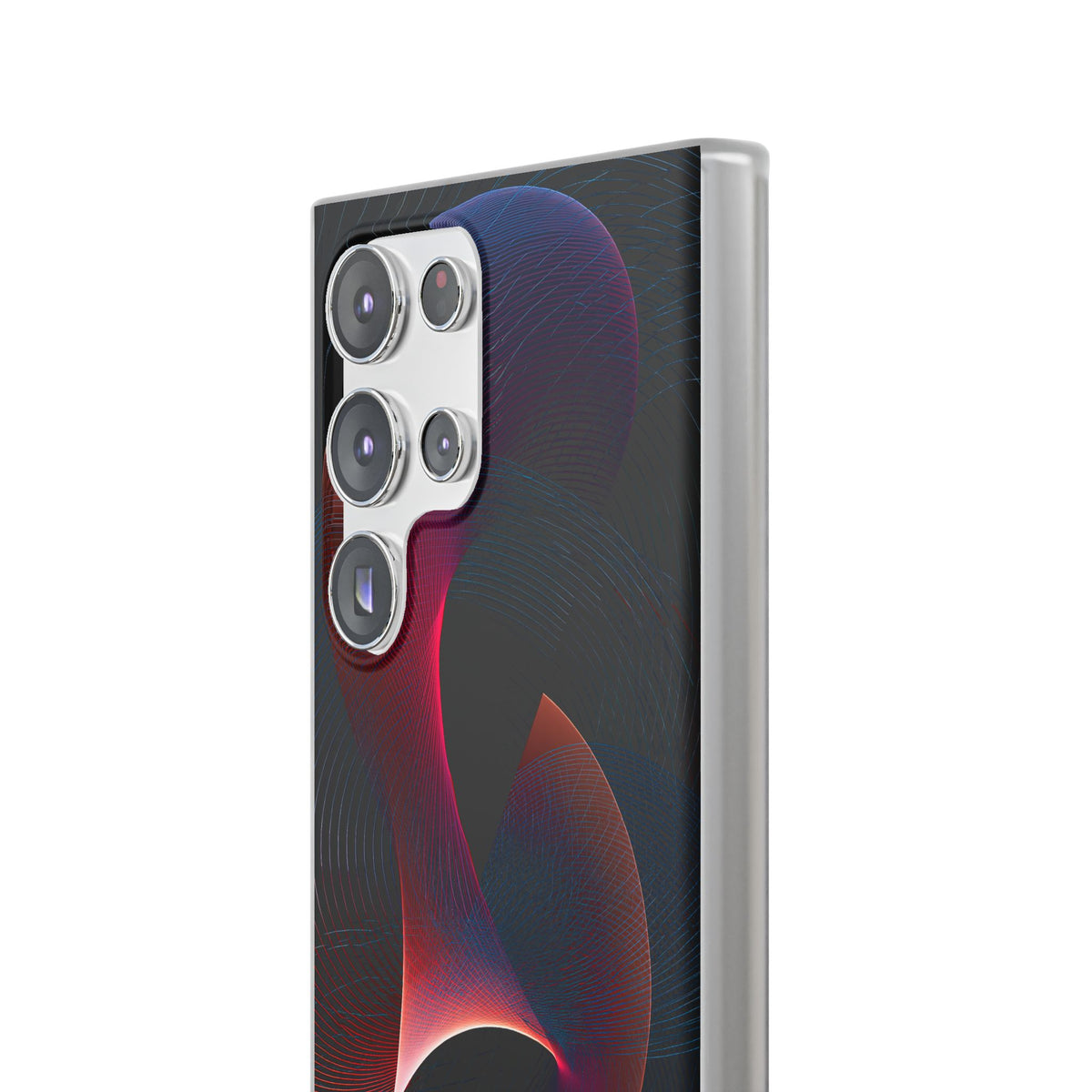 Black Lite Phone Case for Samsung - Cobalt Crimson Flux