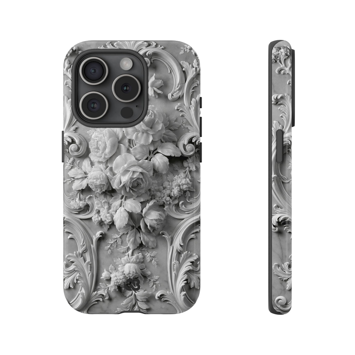 Rococo Marble Rose · Tough Phone Case for iPhone · White