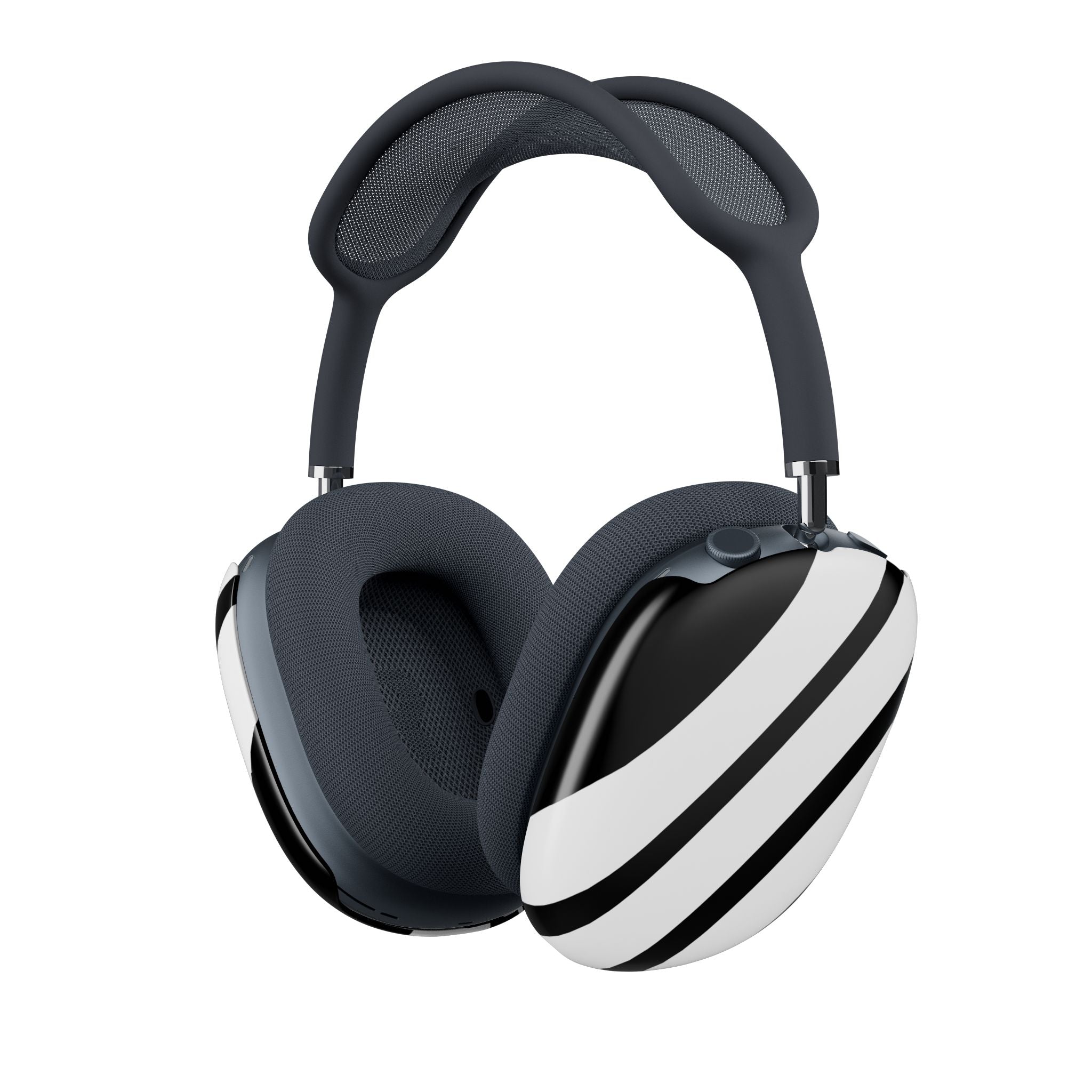 Diagonal Stripes BlackWhite - AirPod Max Case