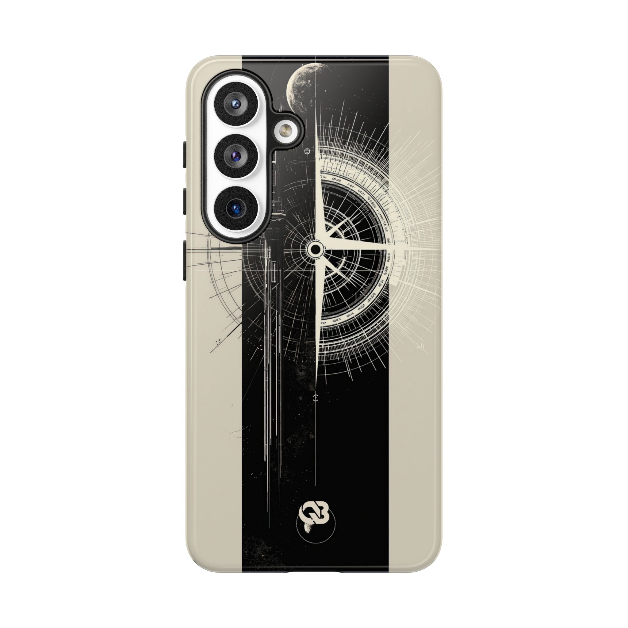 Beige Tough Phone Case for Samsung - Zenith Vector Spire