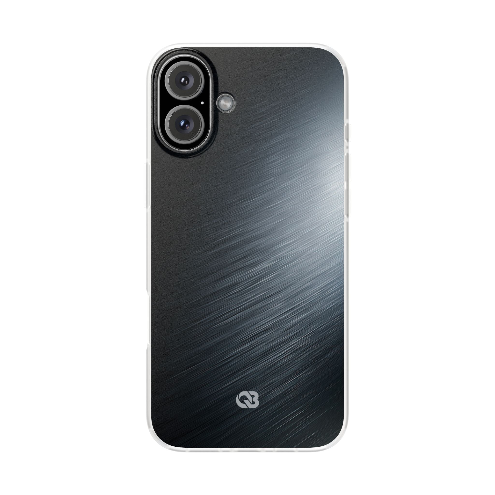 Grey Lite Phone Case for iPhone - Charcoal Brushed Steel