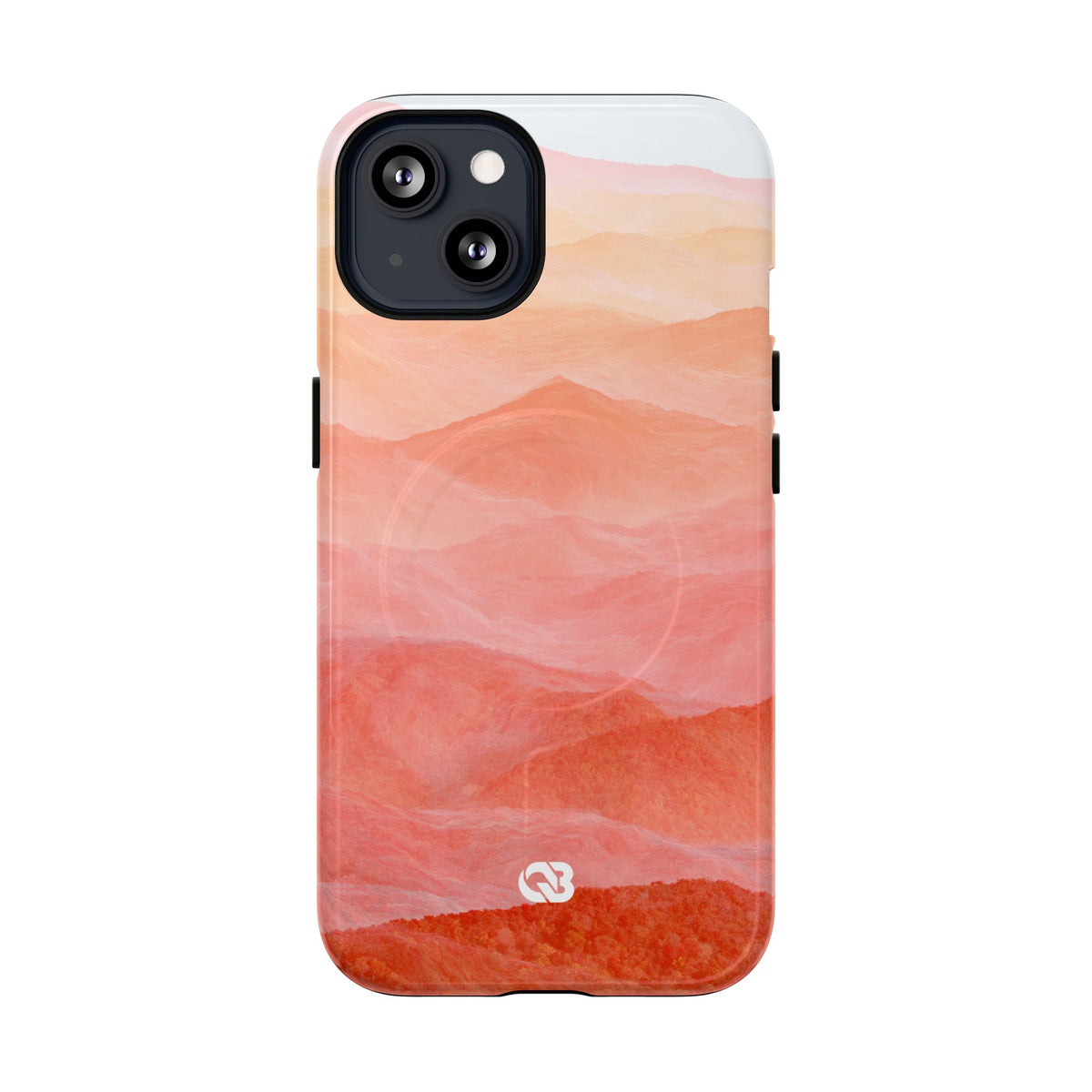 Alpenglow Ridge Vista · Tough 2.0 Magnetic Phone Case for iPhone · Orange