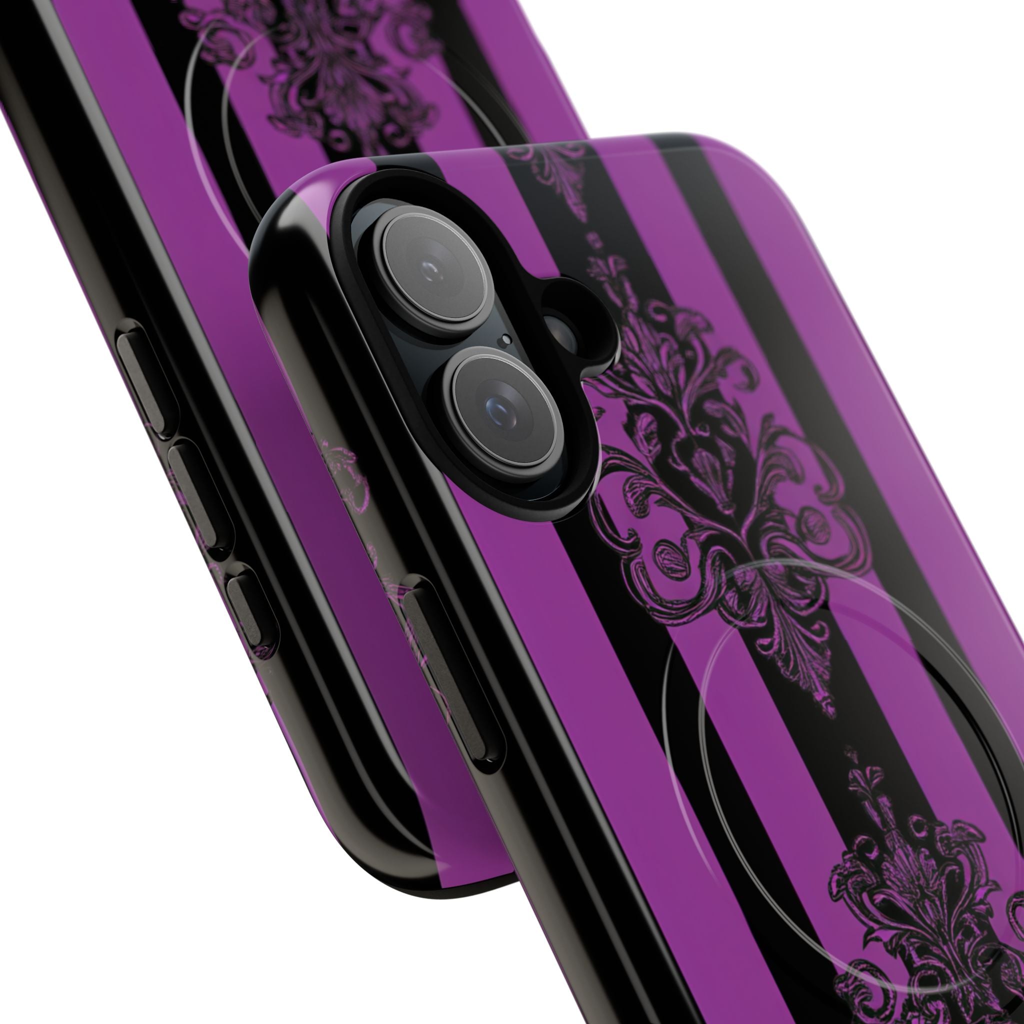 Damask Elegance Purple iPhone 16 Plus Case - Tough+