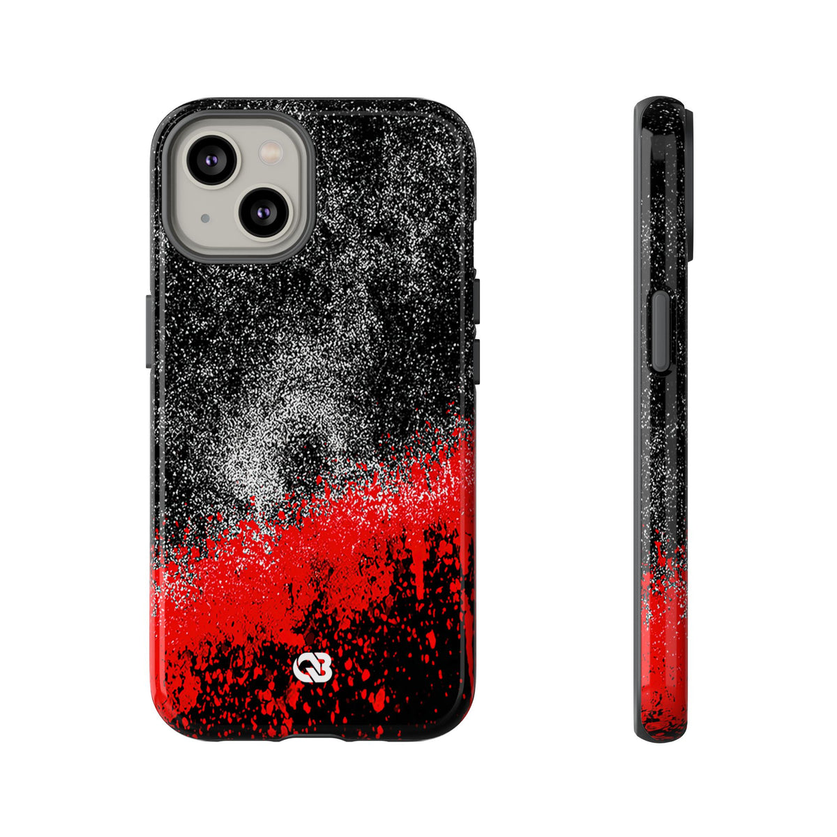 Crimson Noir Drip · Tough Phone Case for iPhone · Black