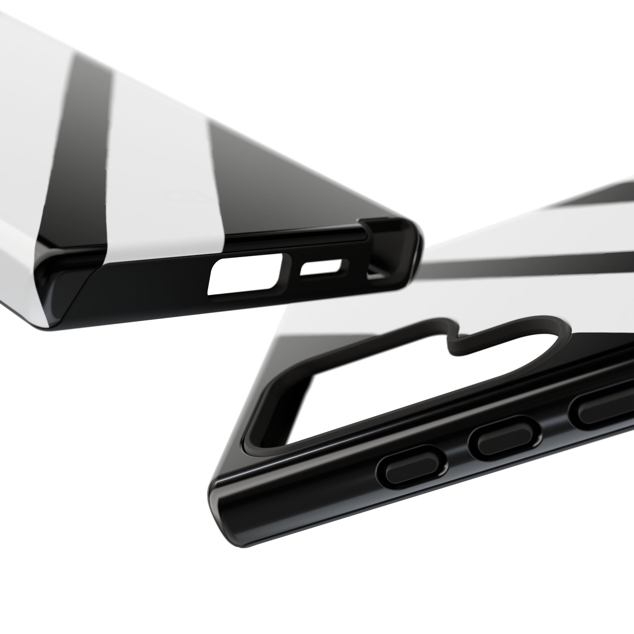 Obsidian White Bars · Tough Handyhülle für Samsung