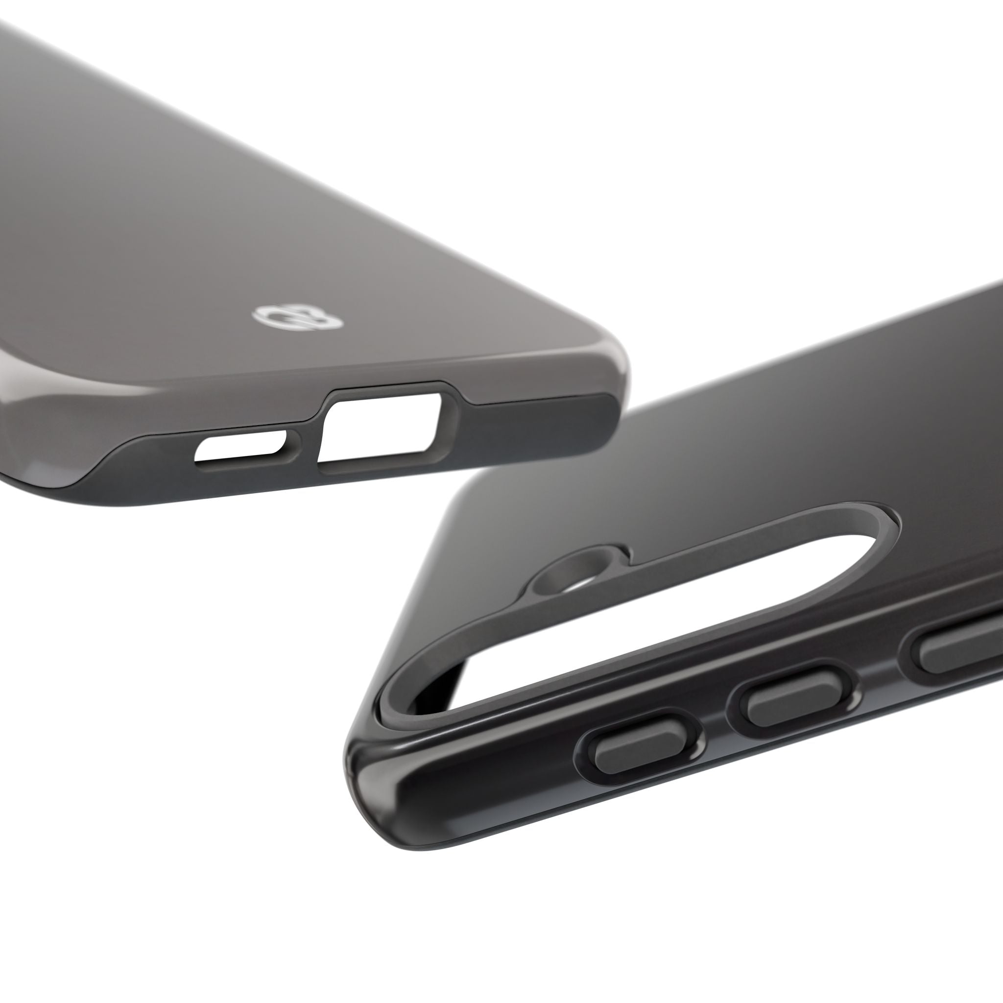 Grey Tough Phone Case for Samsung - Obsidian Ash Fade