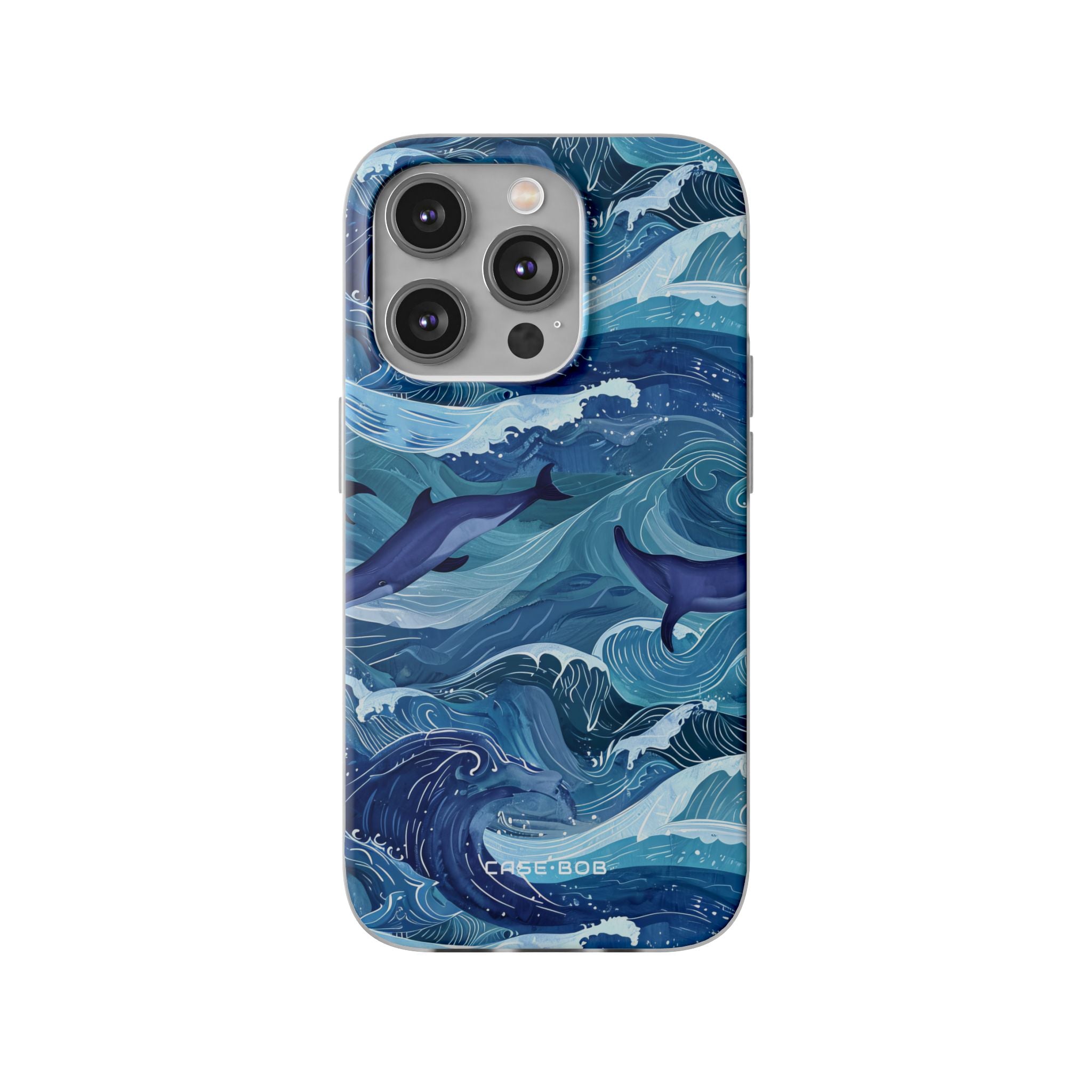 Dolphin Waves iPhone 14 Pro Case - Soft