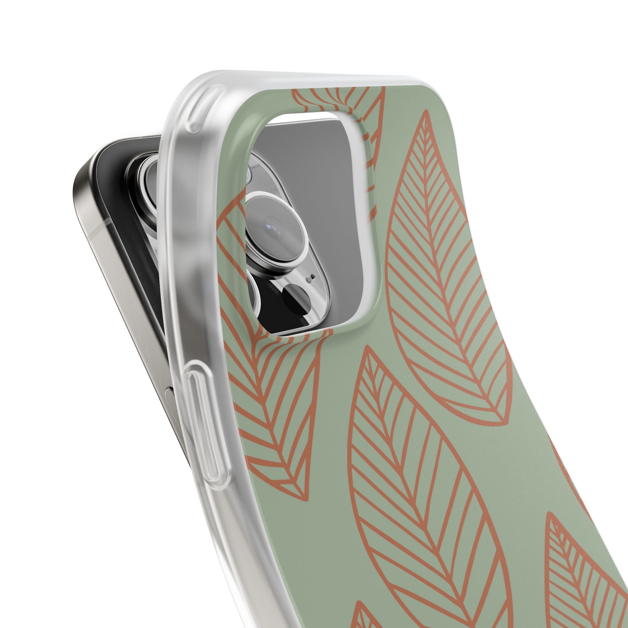 Sage Earth Leaves · Soft Phone Case for iPhone