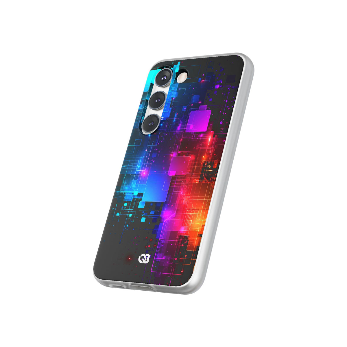 Spectral Circuit Grid · Lite Phone Case for Samsung · Black