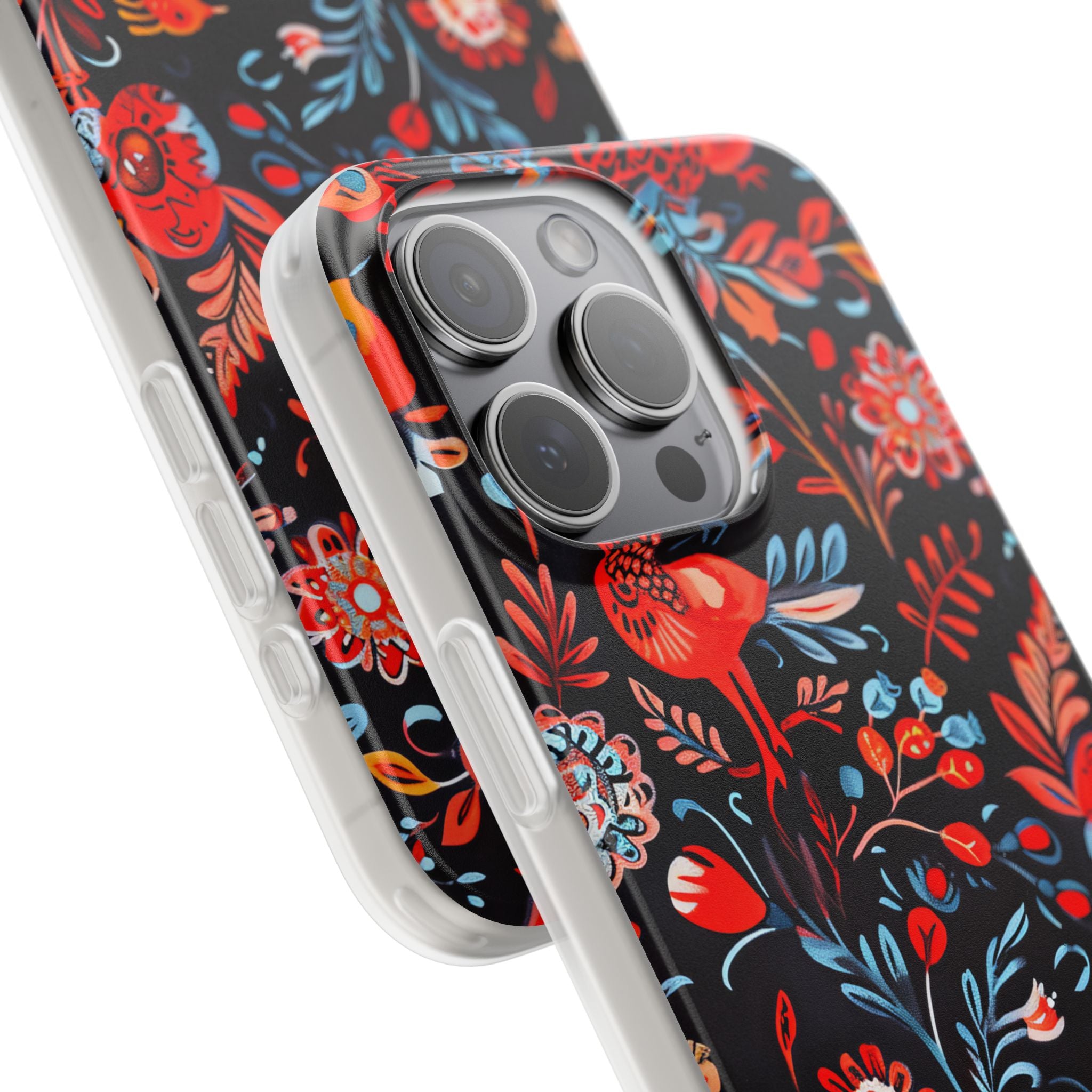 Lebendige Vogelwelt iPhone 15 Pro Max Case - Soft