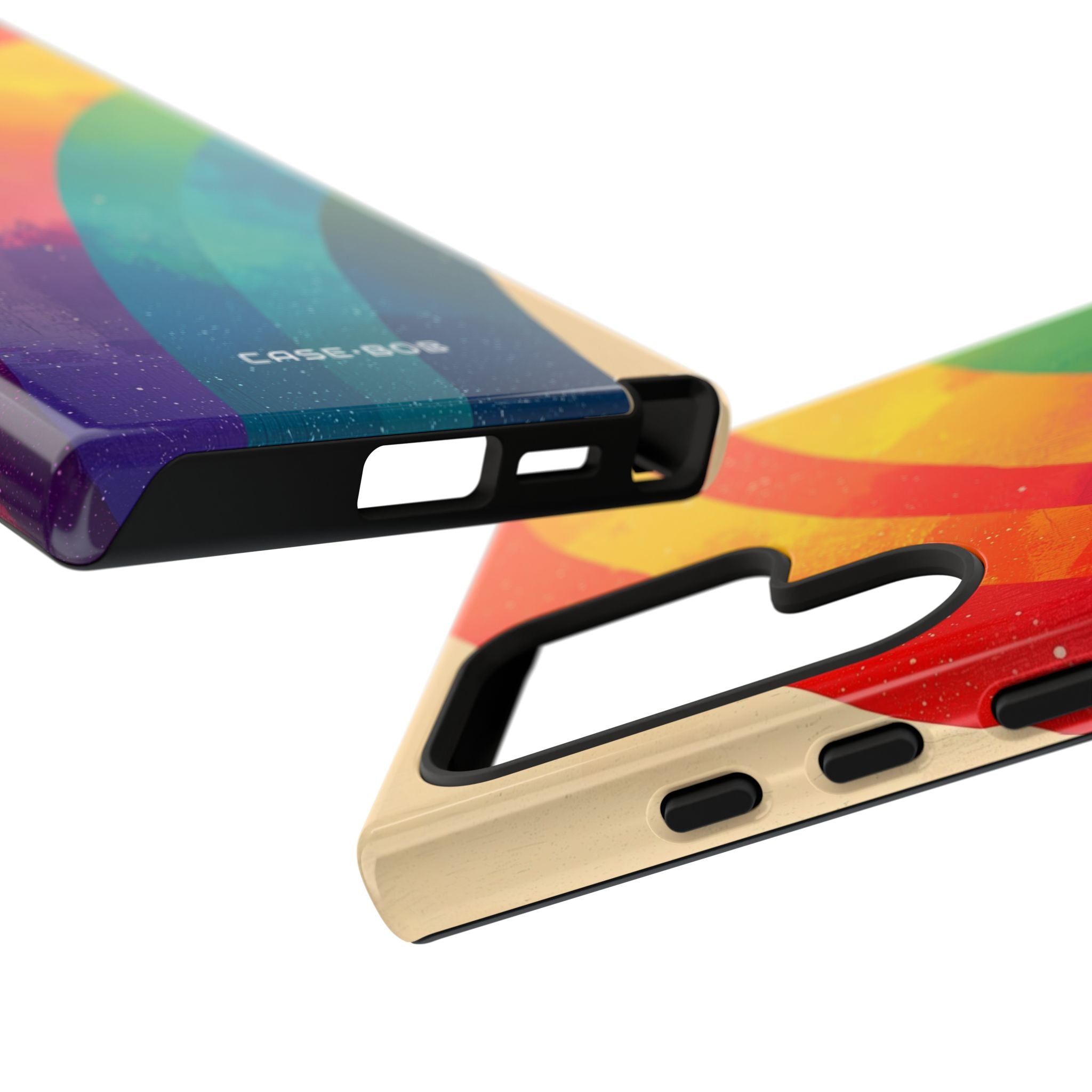 Texturerat Rainbow Arc Samsung S24 Ultra Skal - Tough