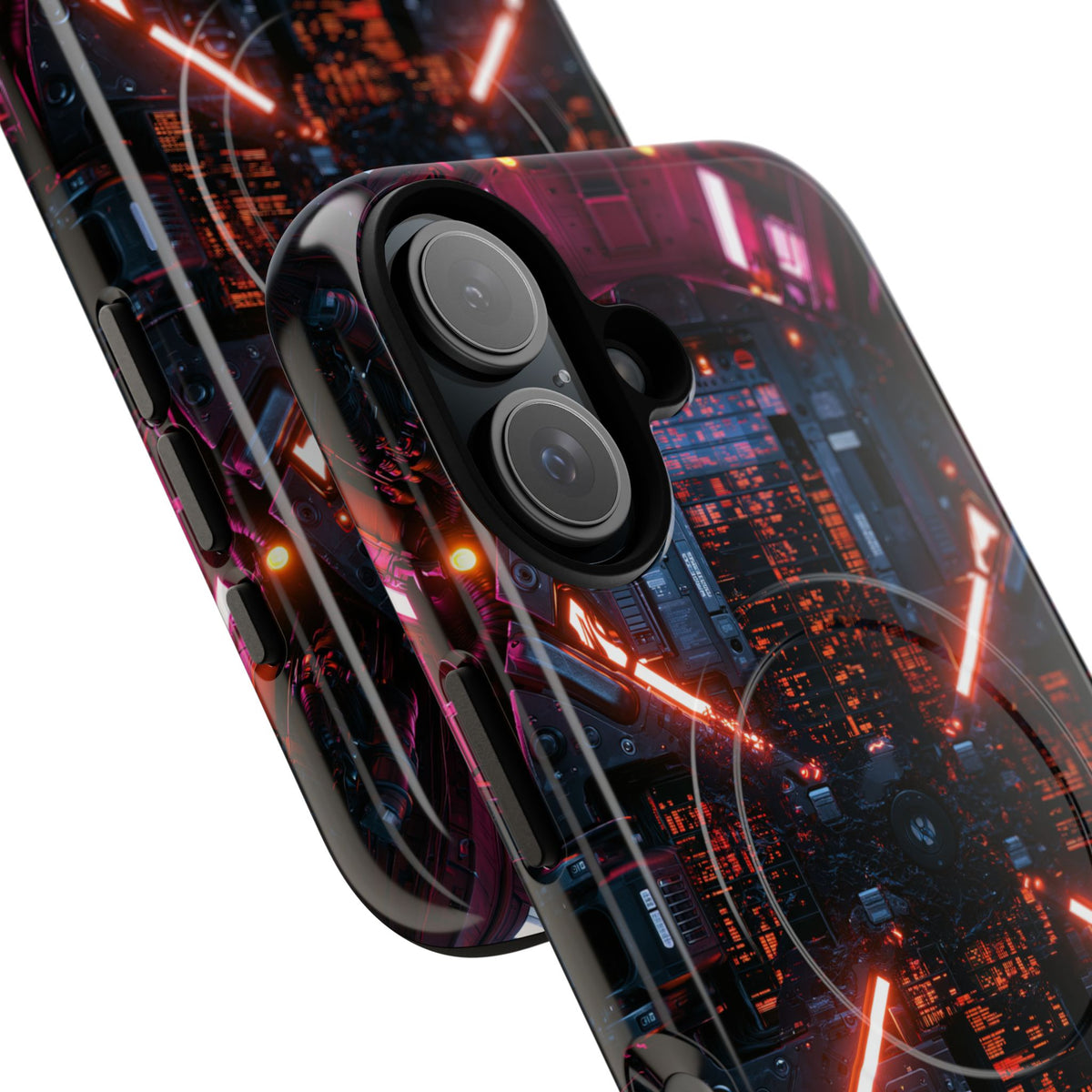 Cybernetic Reactor Core · Tough 2.0 Magnetic Phone Case for iPhone · Black