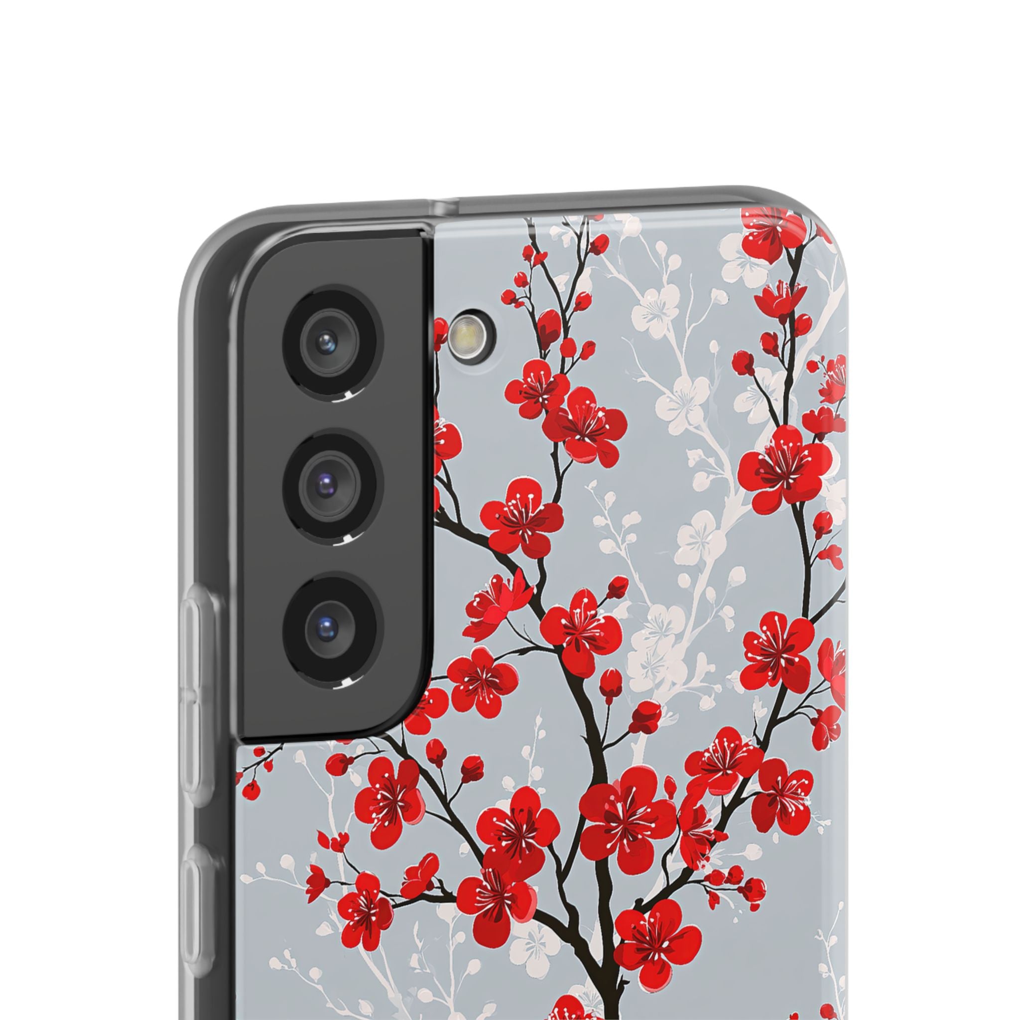 Grey Lite Phone Case for Samsung - Crimson Sakura Slate