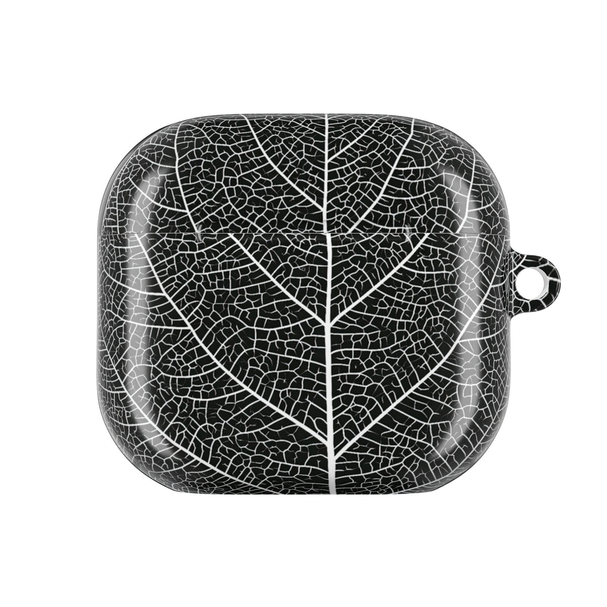 Monochrome Leaf Skeleton · Hard Case for AirPods & AirPods Pro · Black