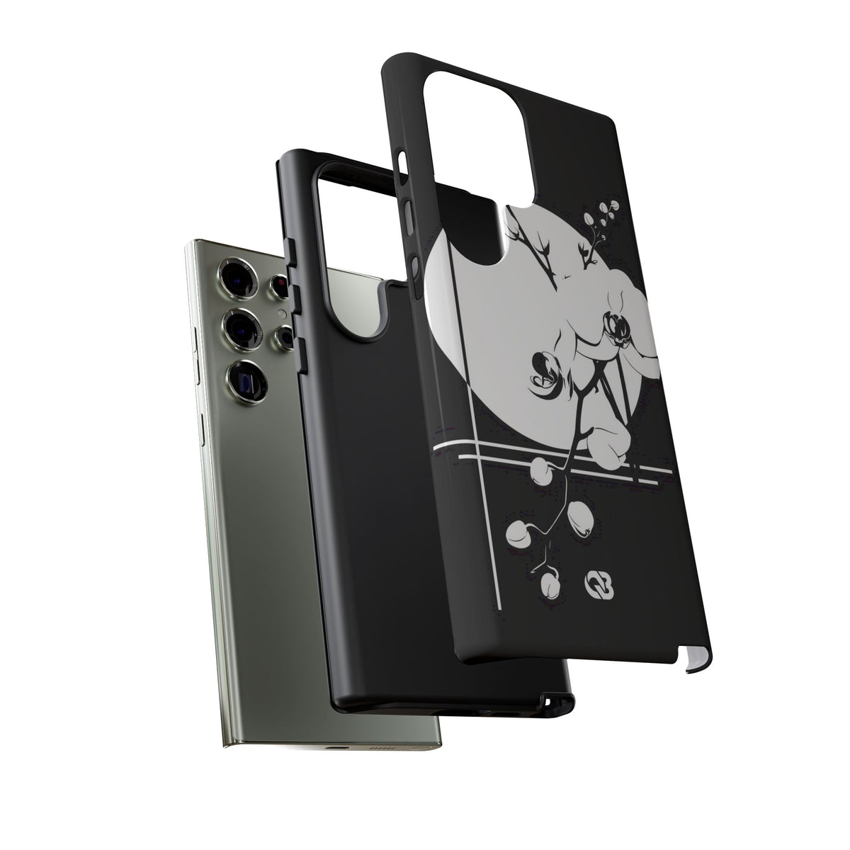 Nocturne Orchid Bloom · Tough Phone Case for Samsung · Black