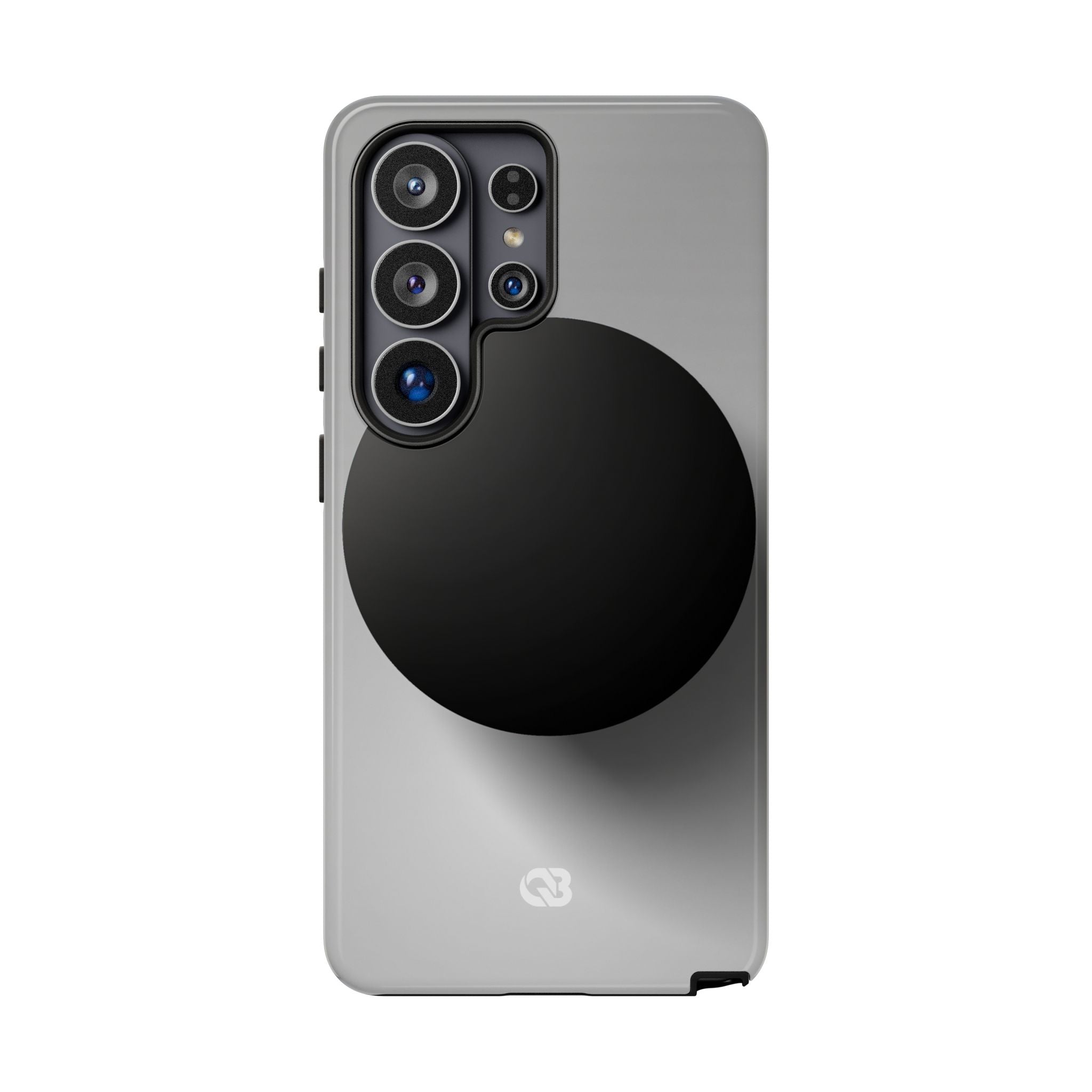 Grey Tough Phone Case for Samsung - Matte Onyx Sphere