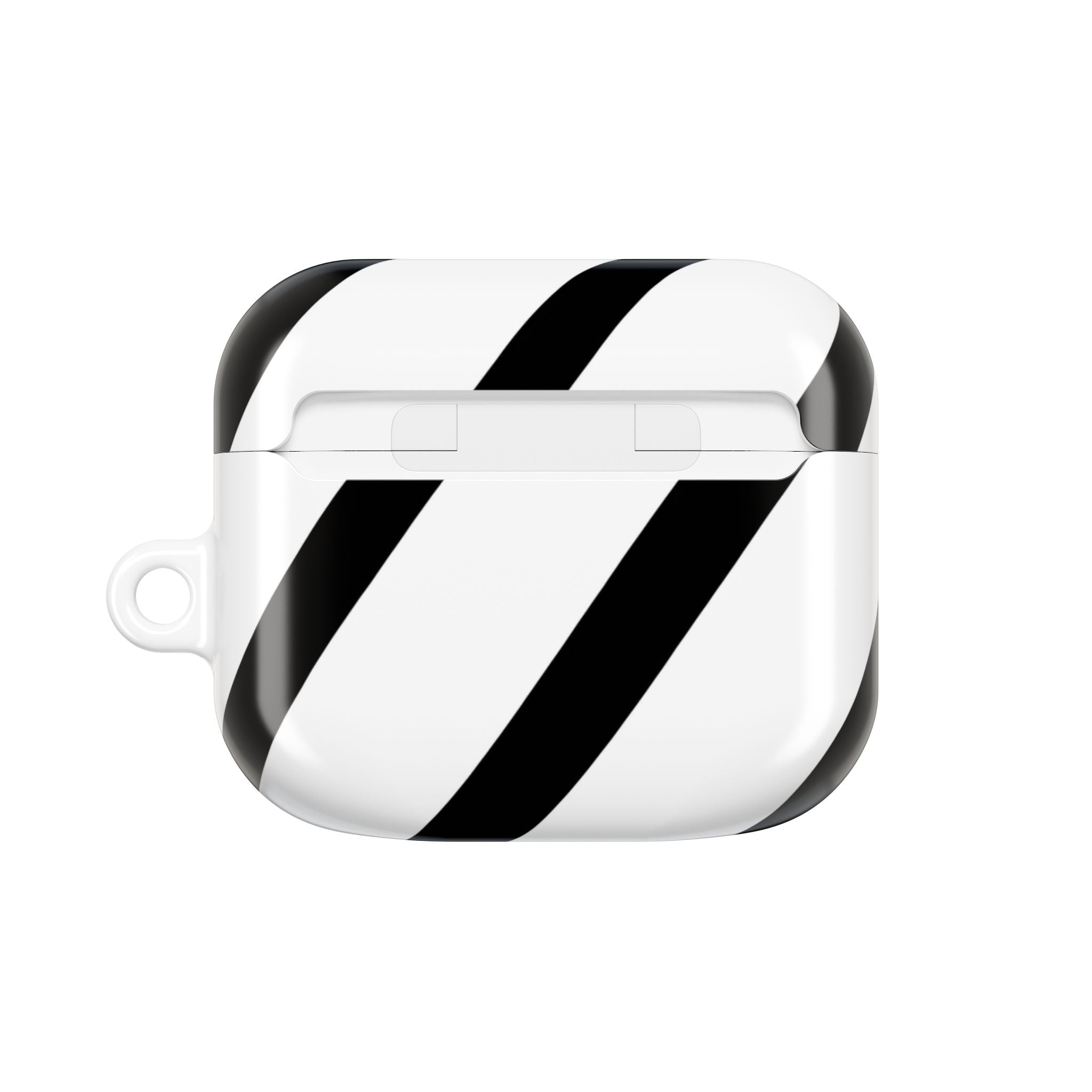 Diagonal Stripes BlackWhite - AirPods Case