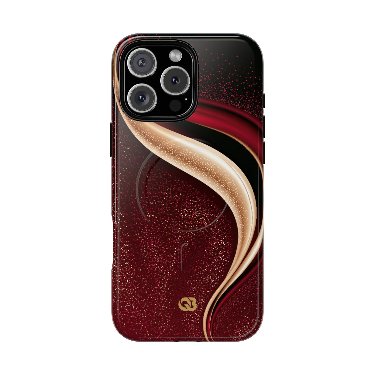 Gilded Crimson Flow · Tough 2.0 Magnetic Phone Case for iPhone · Red