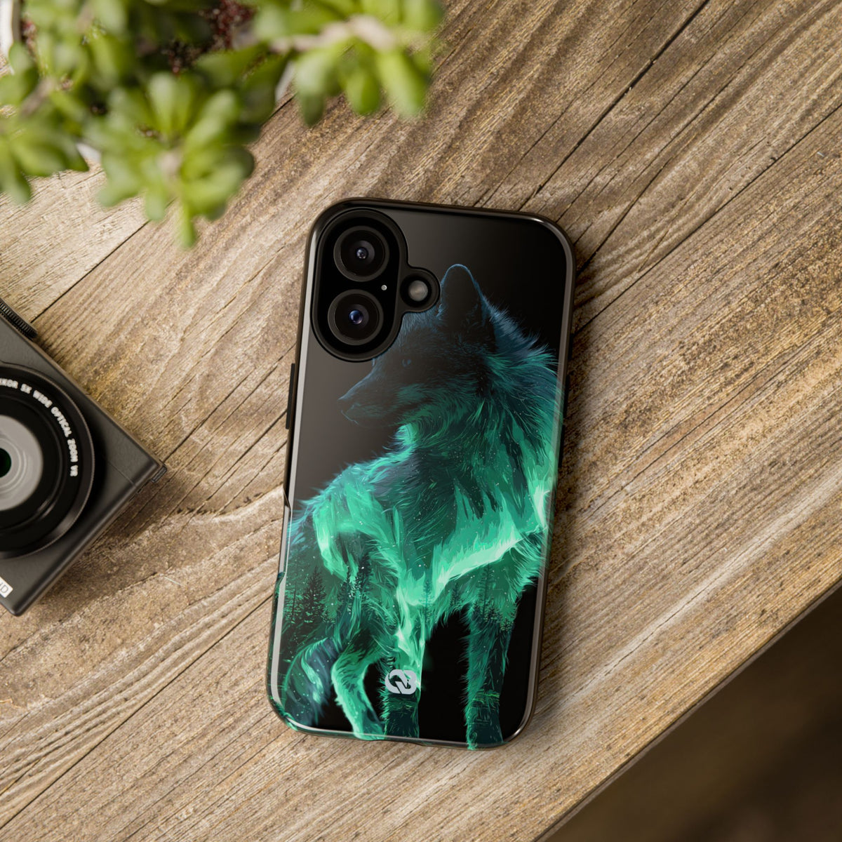 Nordic Aurora Fox · Tough Phone Case for iPhone · Teal