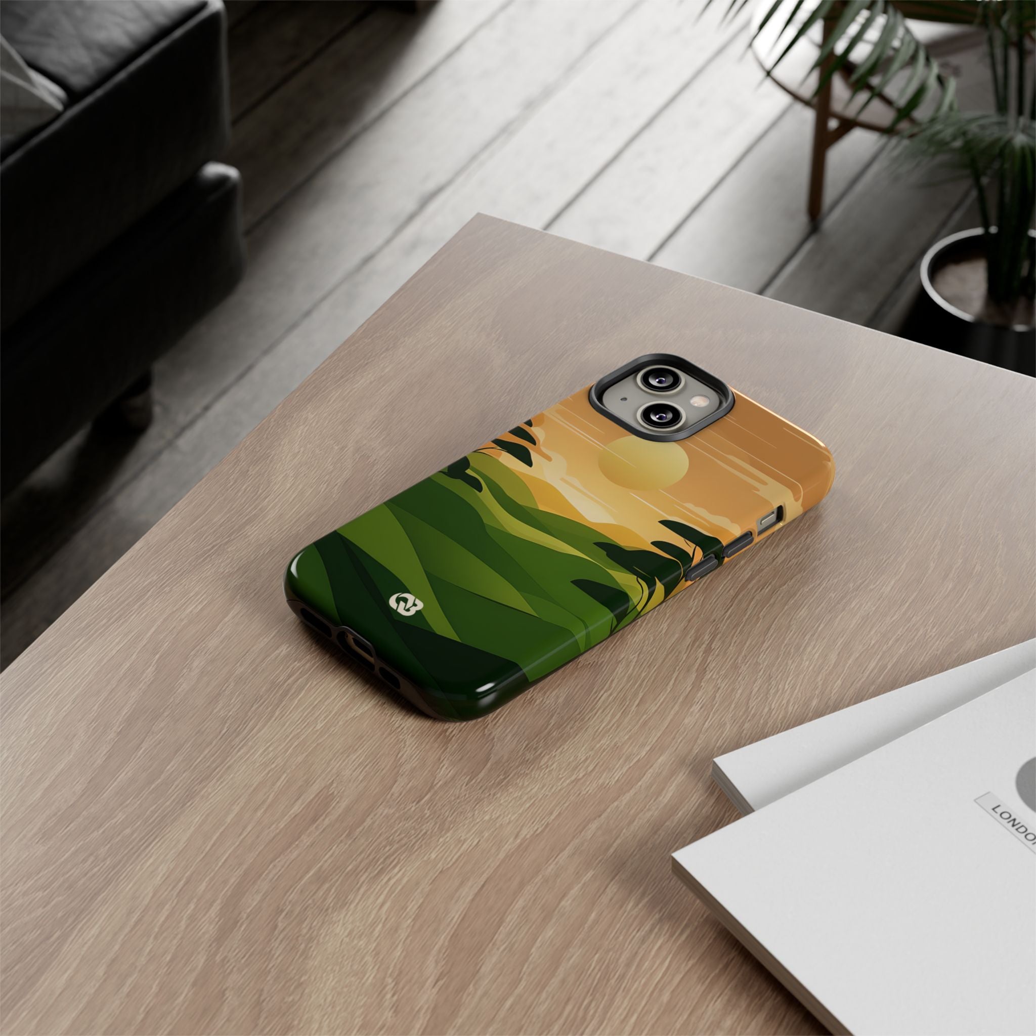 Verdant Horizon Sun · Tough Phone Case for iPhone