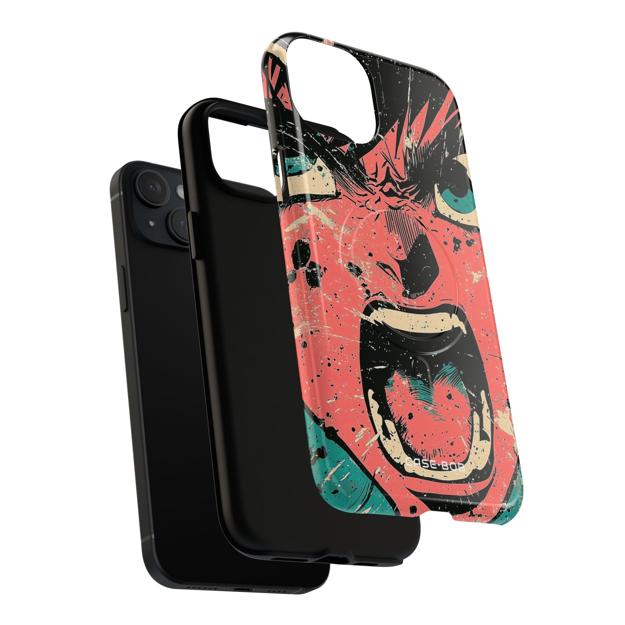 Screaming Face Pink iPhone 15 Plus Case - Tough+