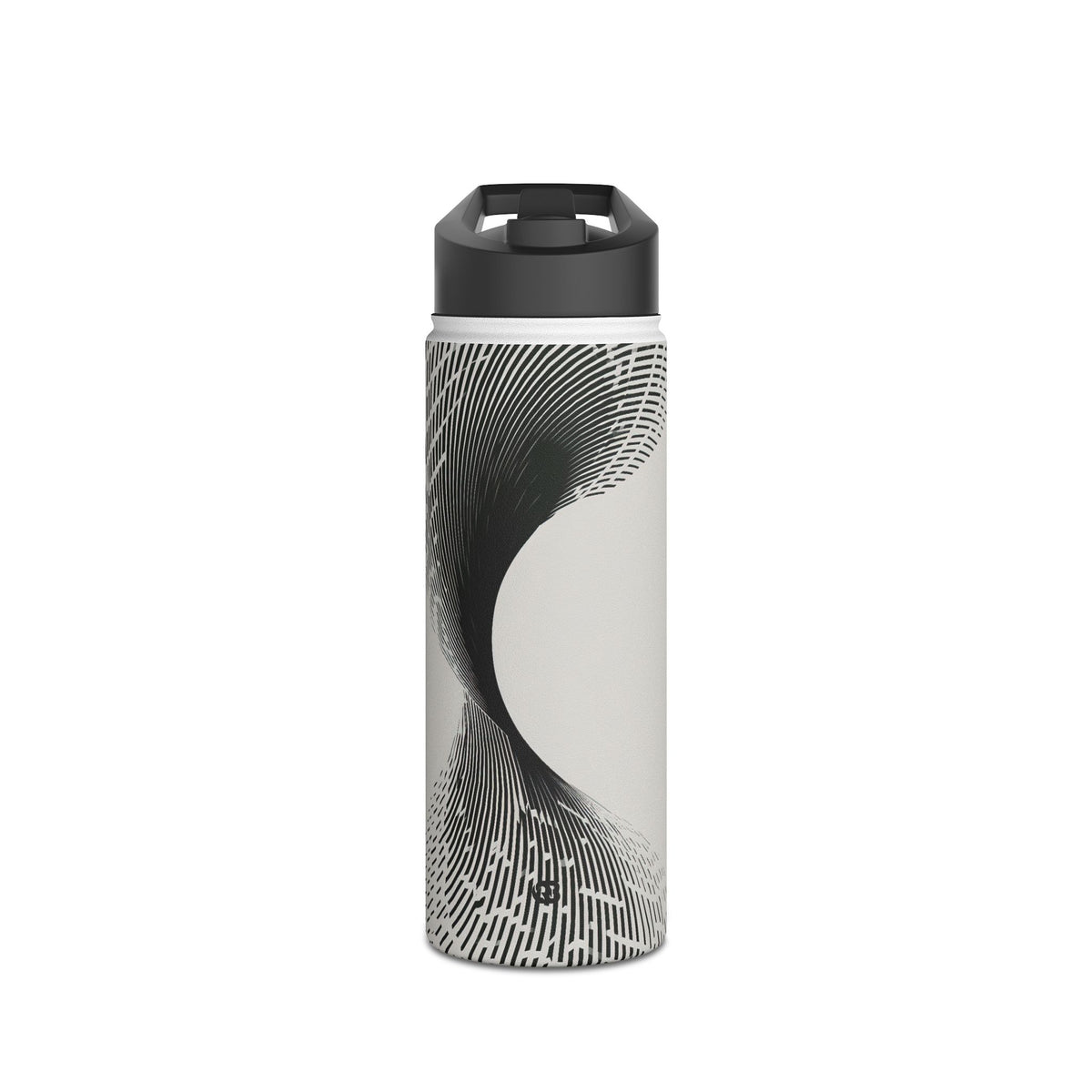Helical Grid · Insulated Water Bottle · Grey