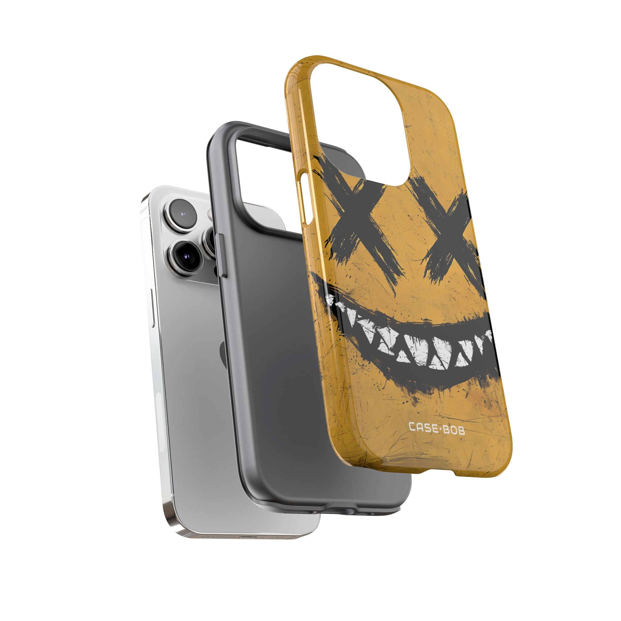 Jagged Smile Yellow iPhone 14 Pro Case - Tough