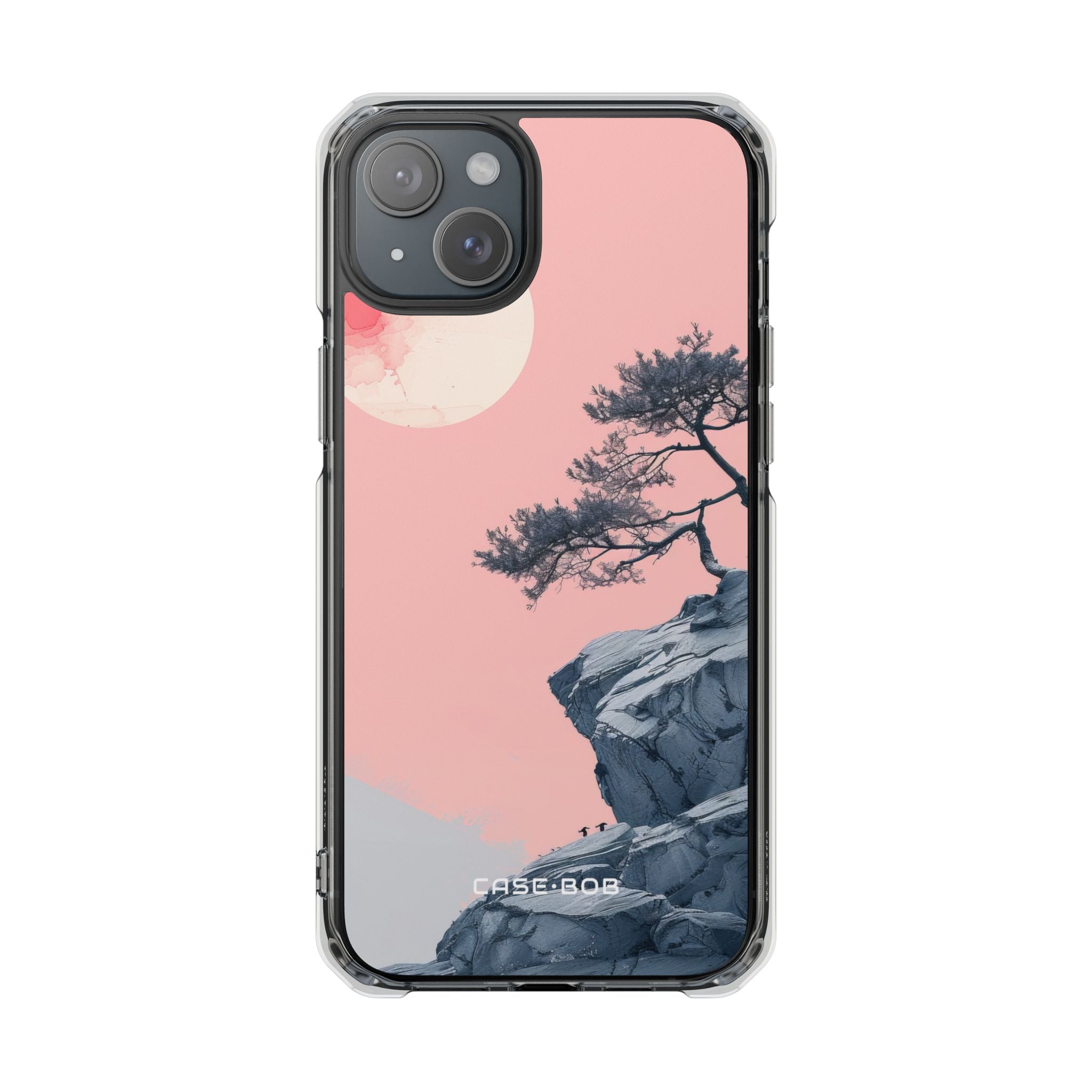 Crimson Moon Tree iPhone 15 Plus Case - Impact