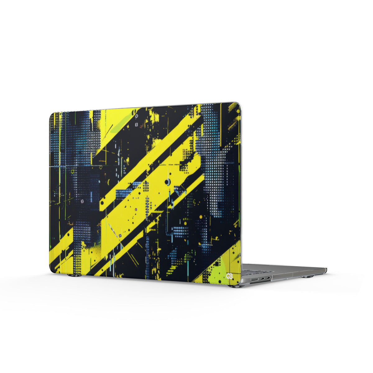 Acid Hazard · Clear Hard Case for MacBook · Yellow