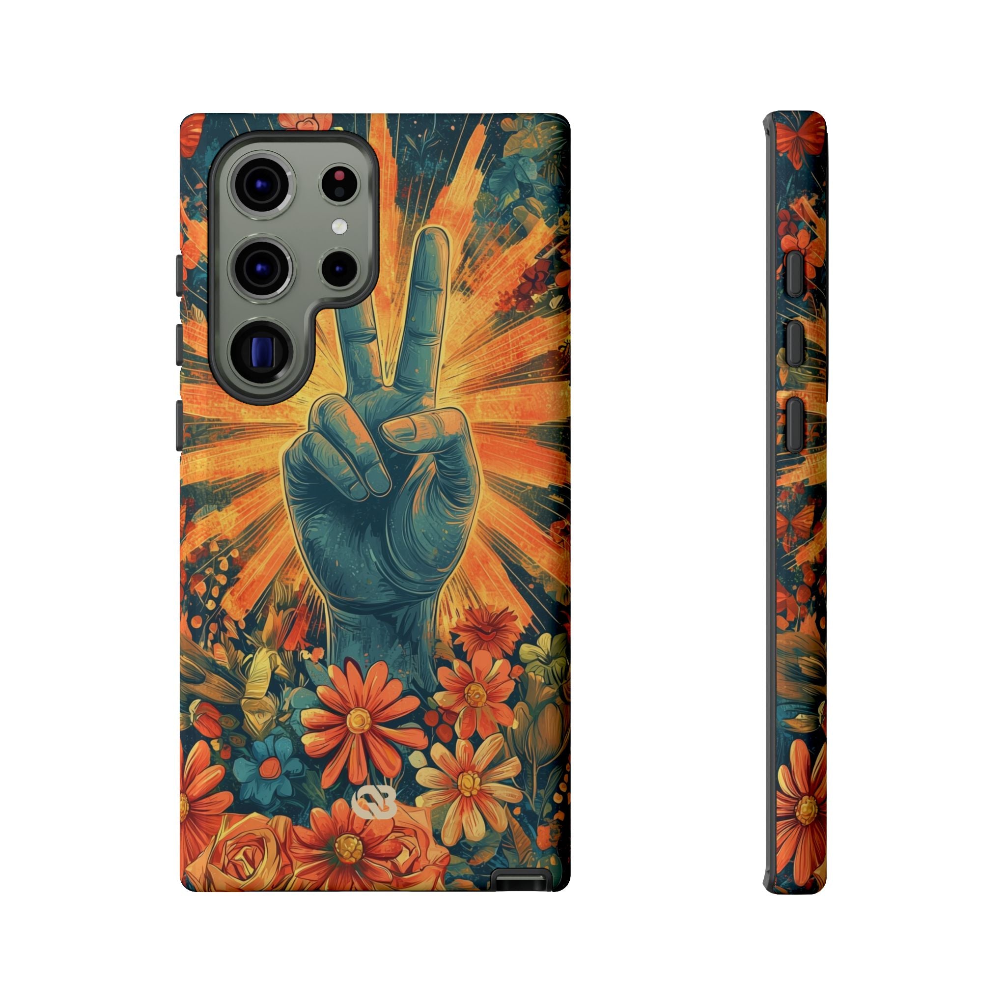 Fleur de paix radieuse · Coque de téléphone Tough pour Samsung