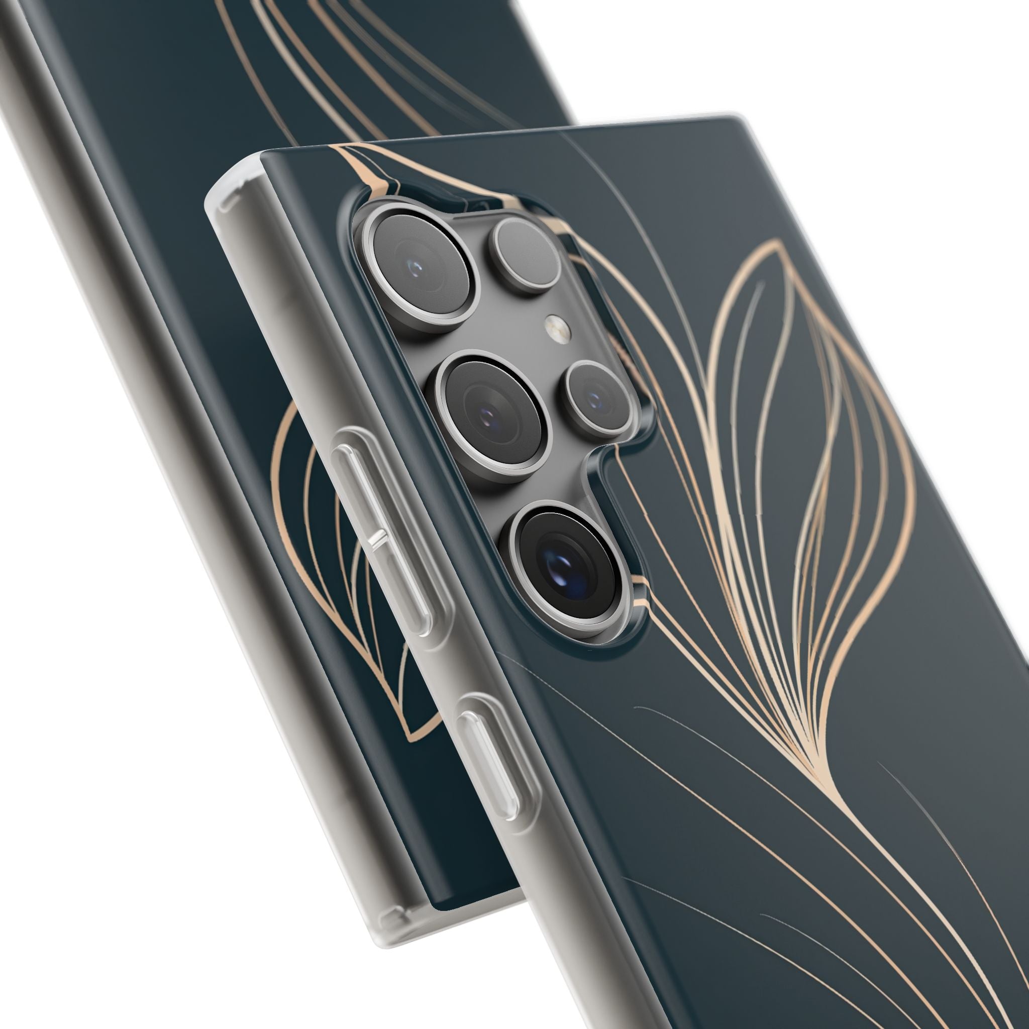 Teal Lite Phone Case for Samsung - Sandstone Silk Flora
