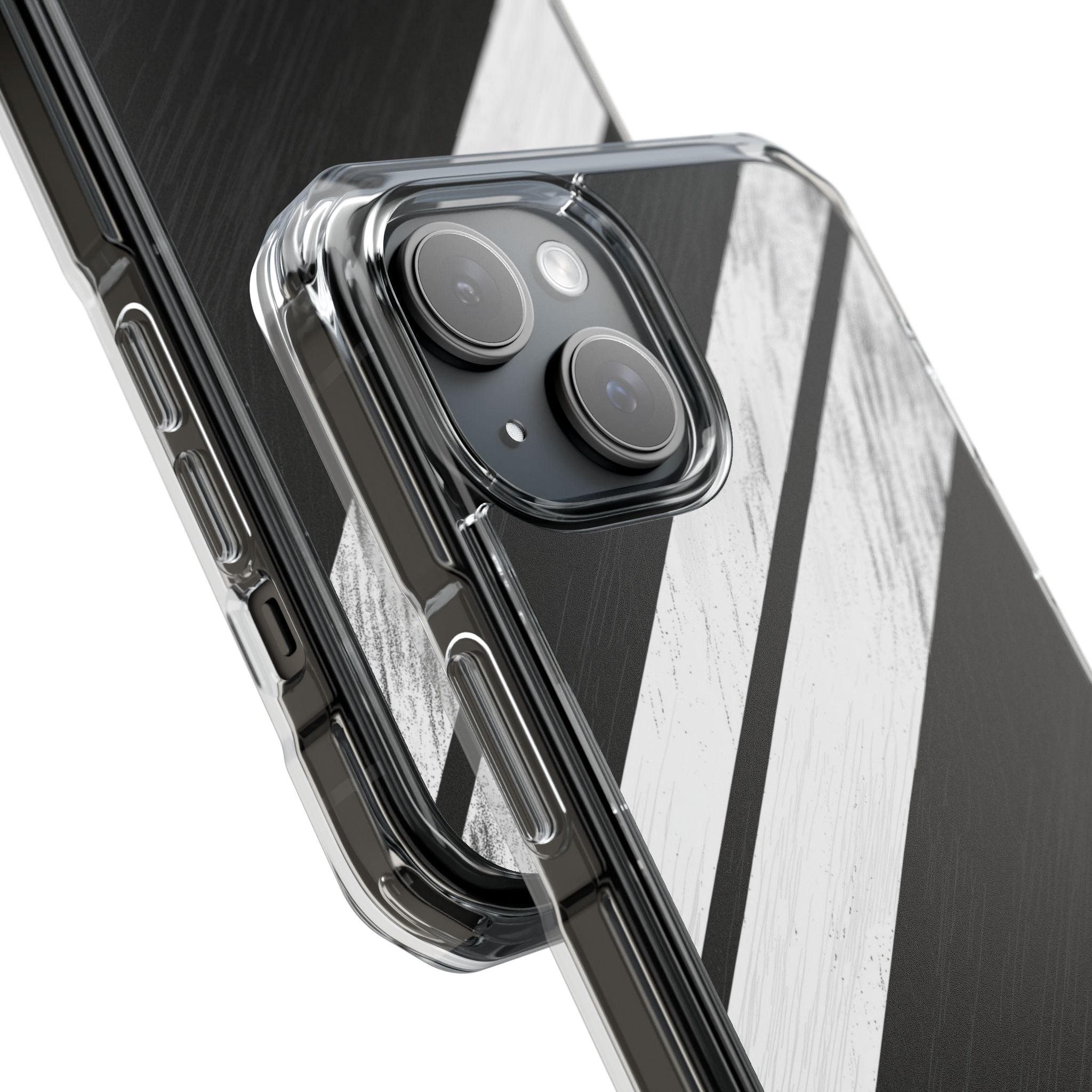 Grainy Stripe Shadow iPhone 15 Case - Impact