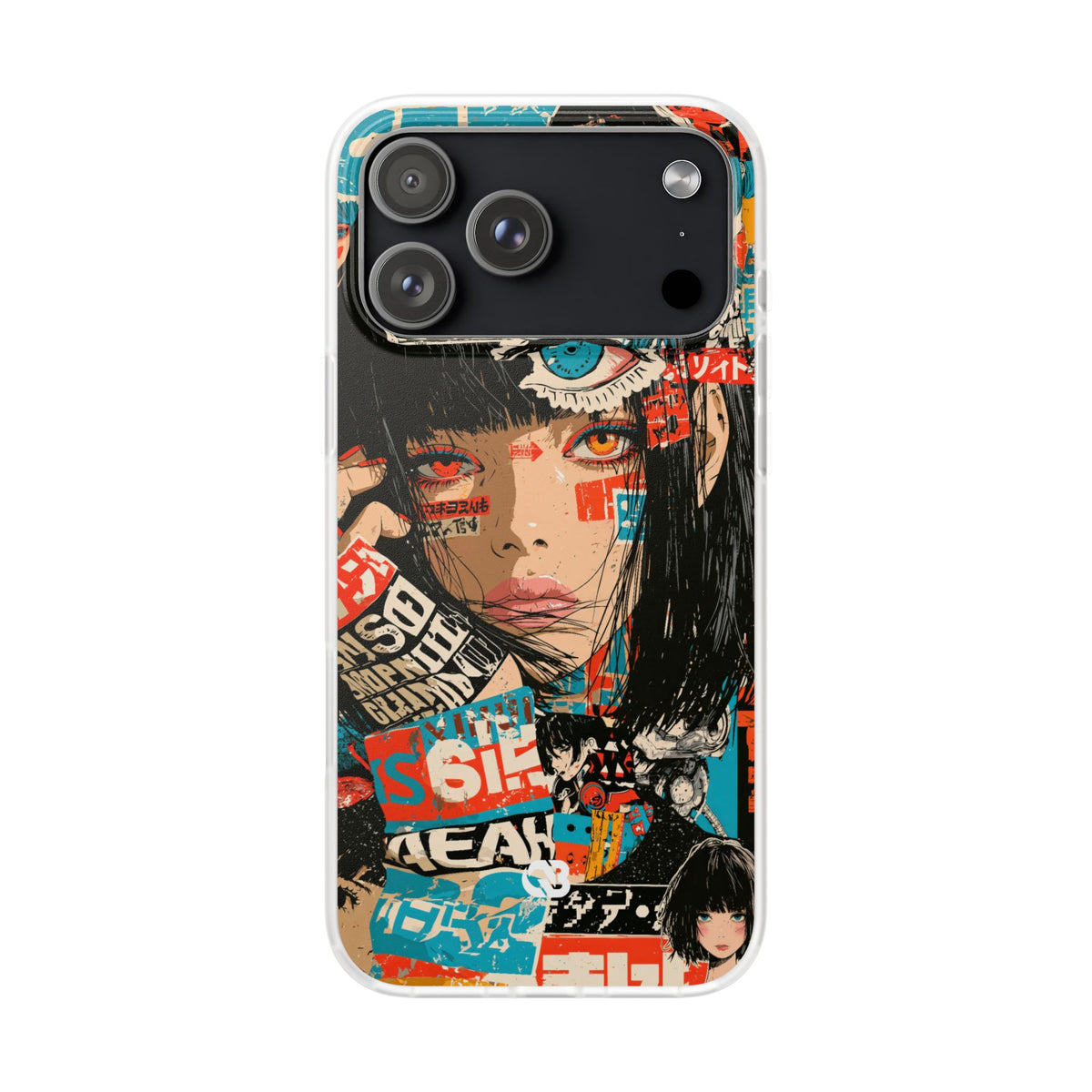 Shibuya Street Collage · Lite Phone Case for iPhone · Red