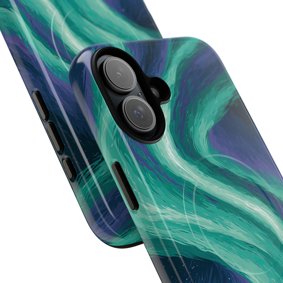 Arctic Aurora Bear · Tough 2.0 Magnetic Phone Case for iPhone · Teal