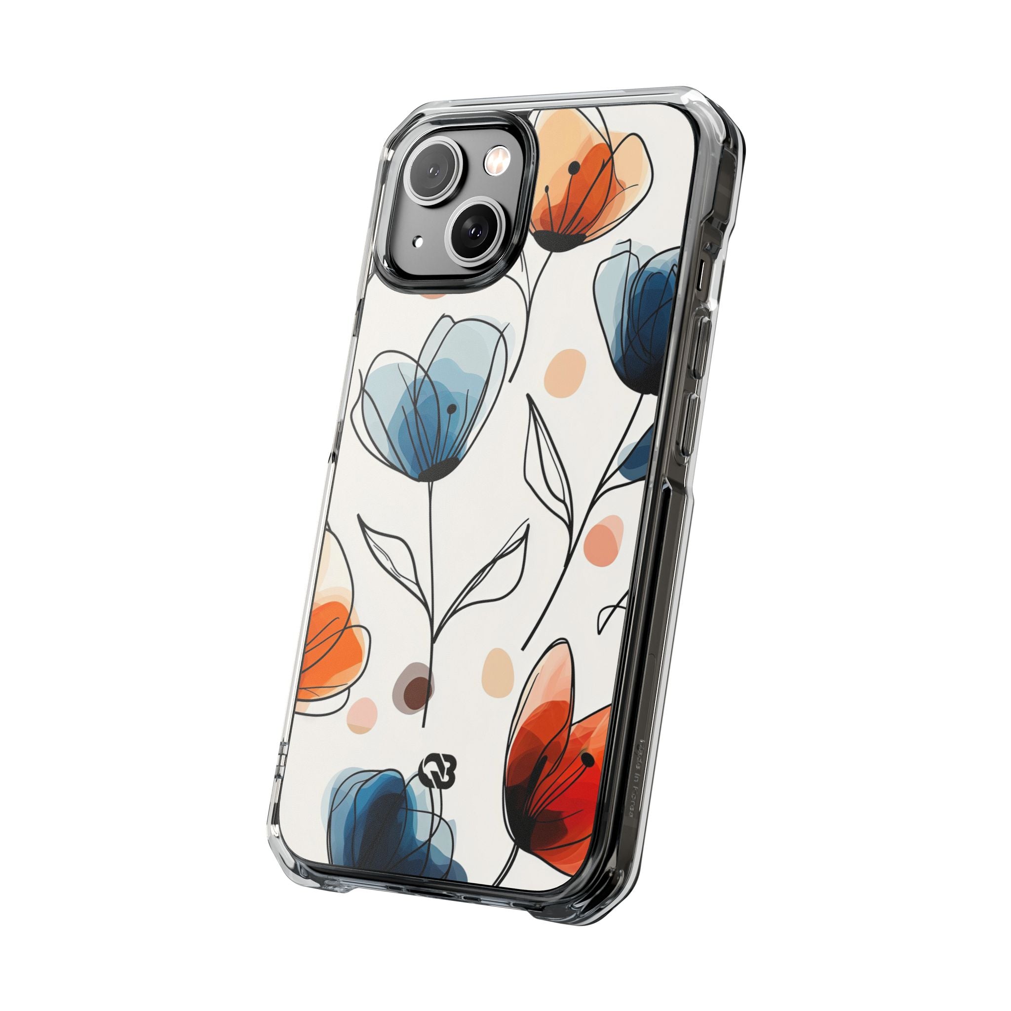 Ink Watercolor Tulips · Impact Hoesje voor iPhone · Magsafe