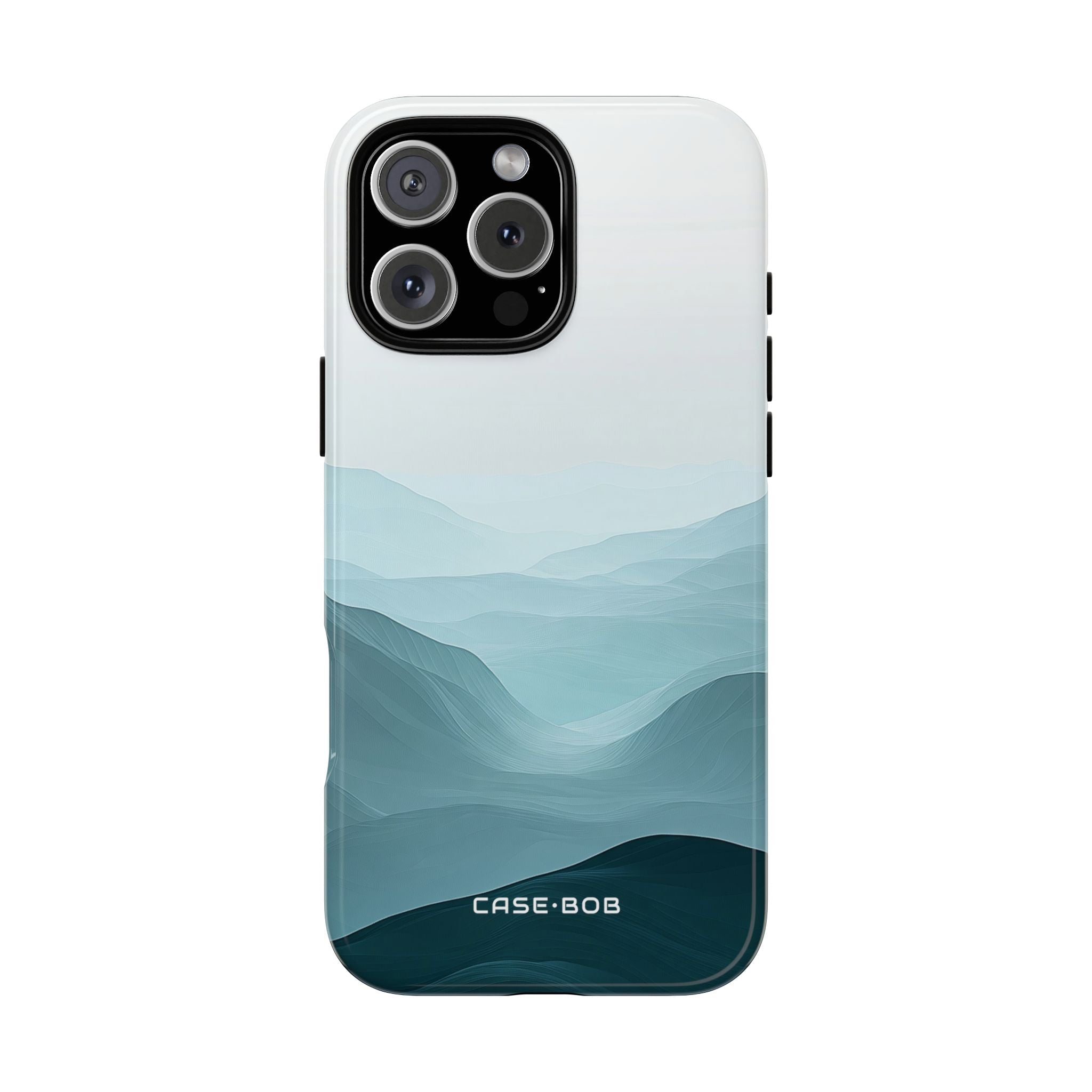 Teal Mist Mountains iPhone 16 Pro Max Case - Tough