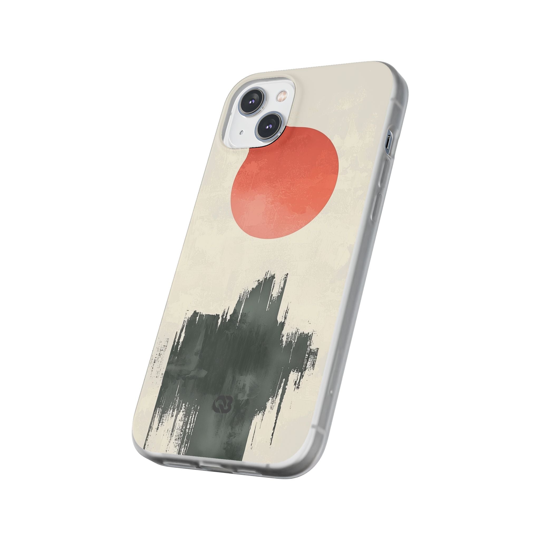 Crimson Sun Strokes · Soft Phone Case for iPhone